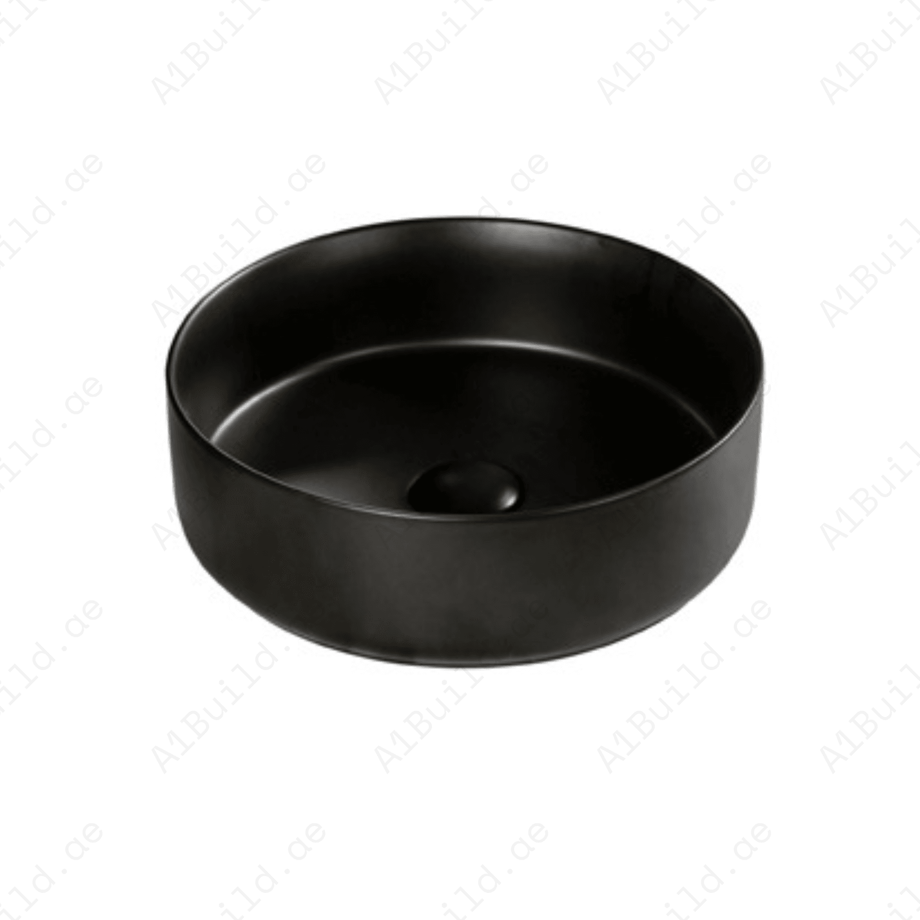 COUNTERTOP WASH BASIN W/O TAP HALE 360*360*130 MM, MATT BLACK