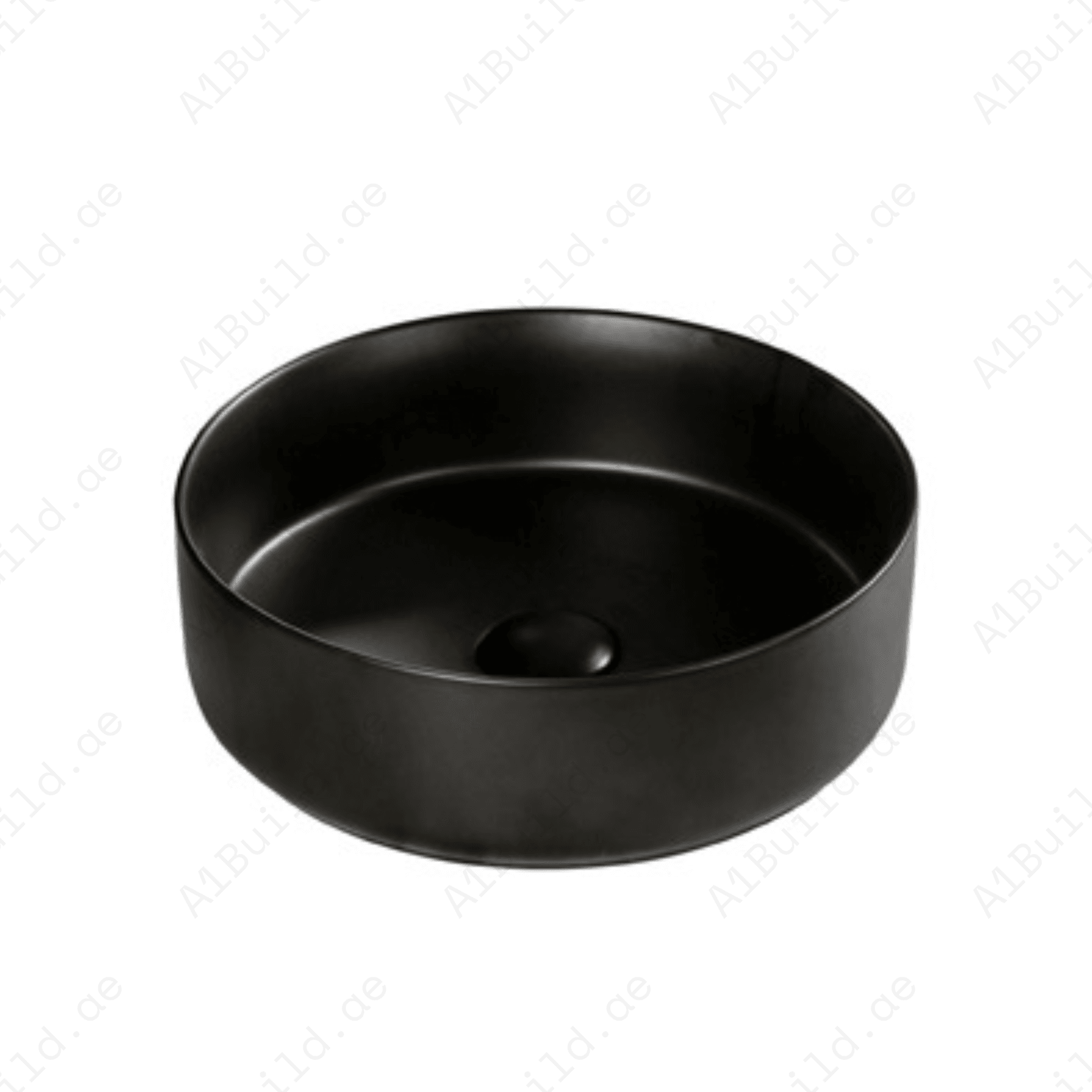 COUNTERTOP WASH BASIN W/O TAP HALE 450*450*140 MM, MATT BLACK