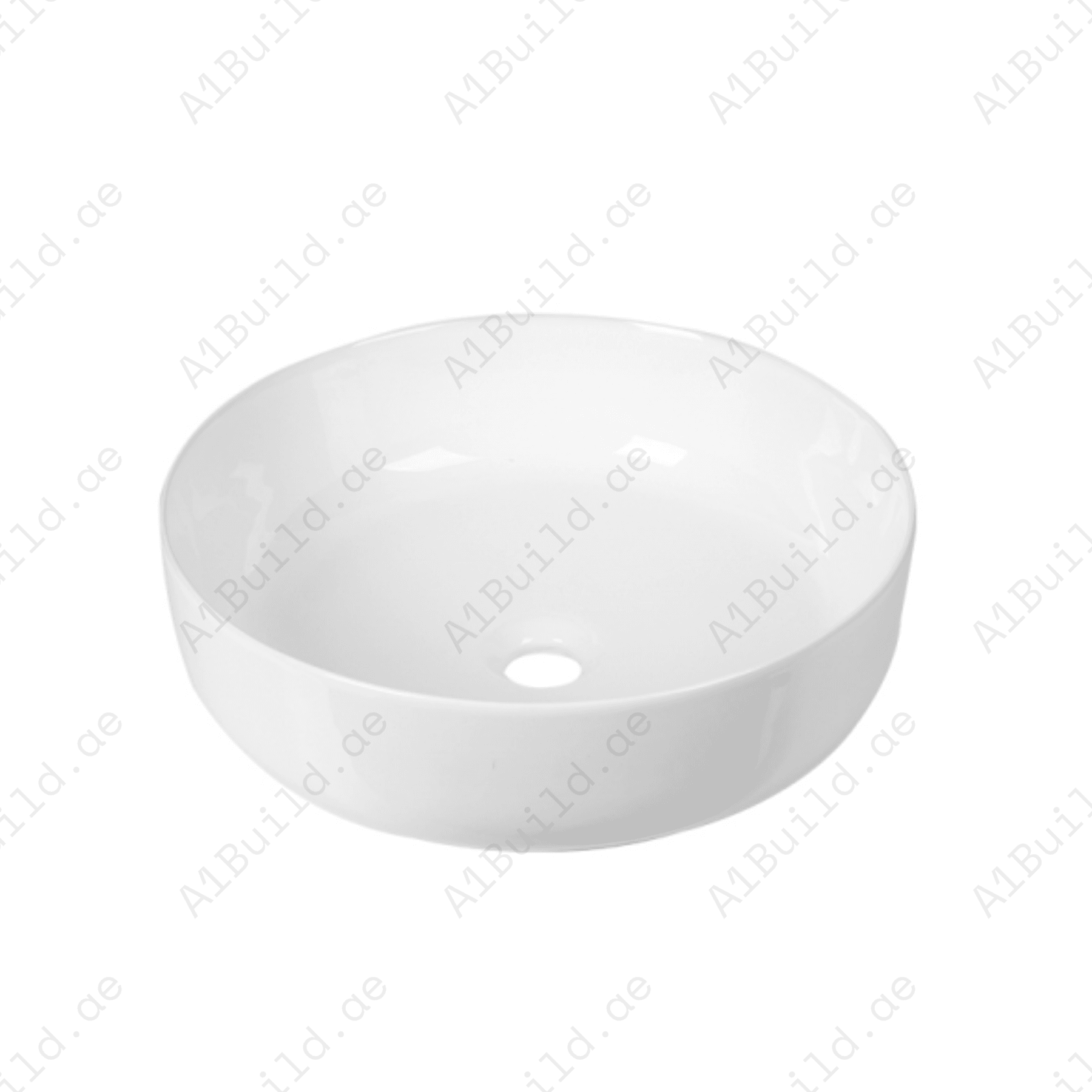 COUNTERTOP WASH BASIN W/O TAP HALE  450*450*140 MM MM, MATTE WHITE
