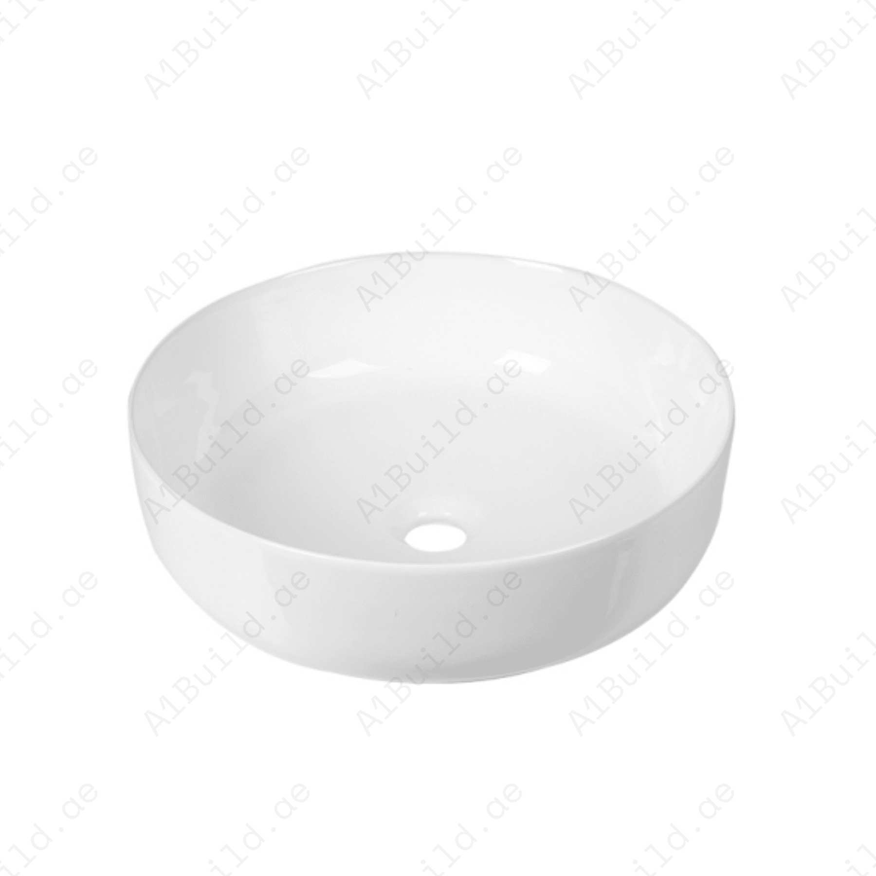 COUNTERTOP WASH BASIN W/O TAP HALE 450*450*140 MM, WHITE COLOR.