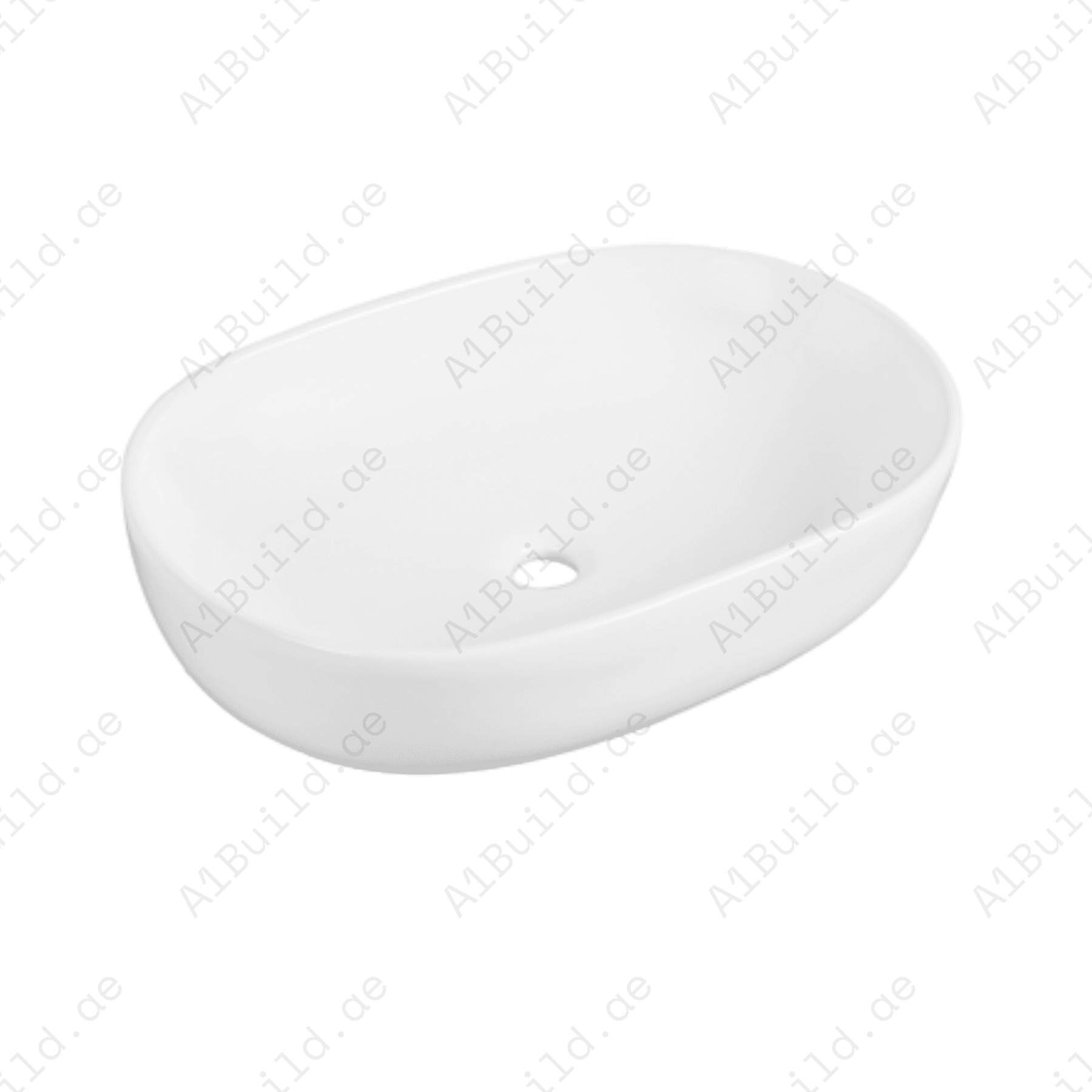 COUNTERTOP WASH BASIN W/O TAP HALE 600*415*135 MM MM, WHITE COLOR