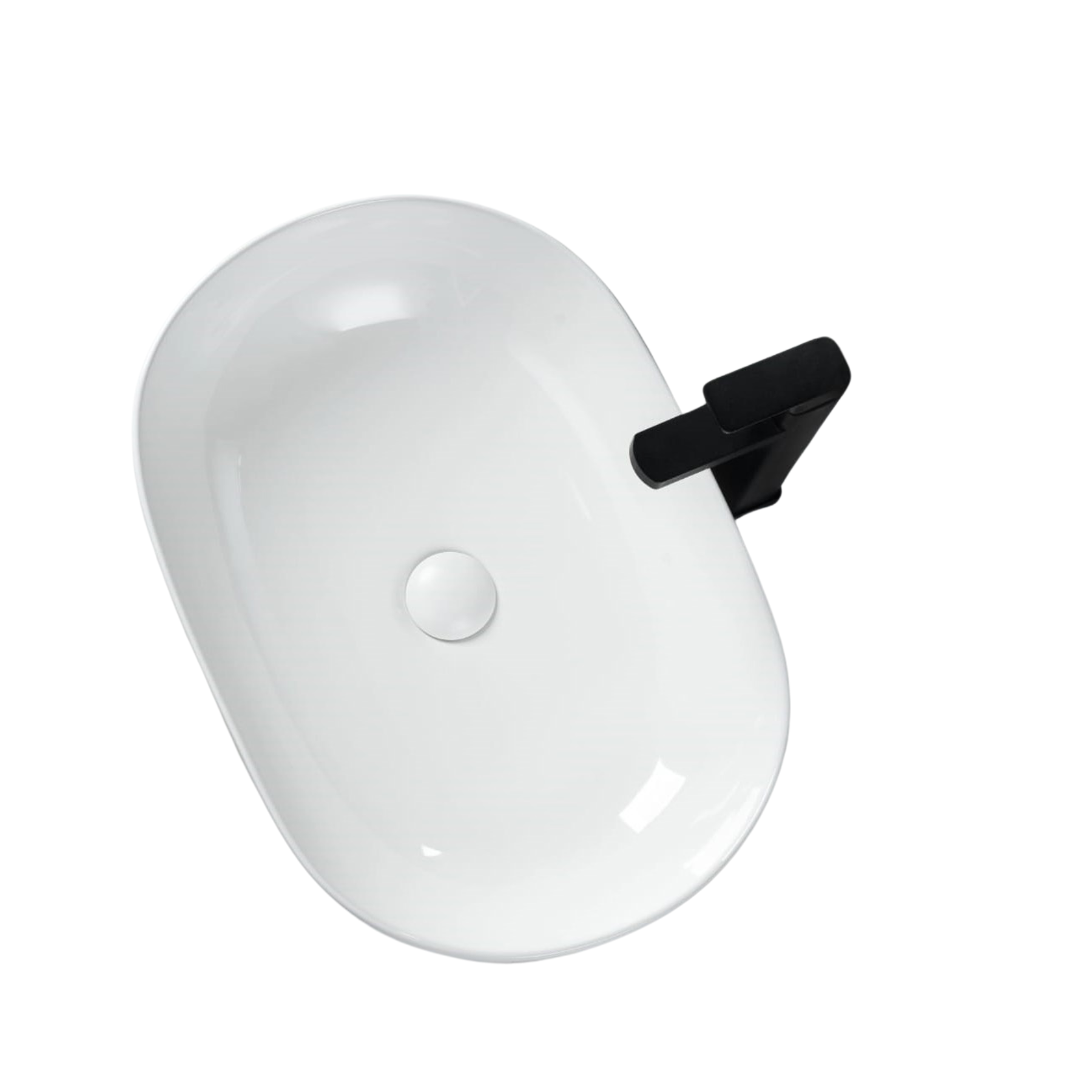 COUNTERTOP WASH BASIN W/O TAP HALE 600*415*135 MM MM, WHITE COLOR