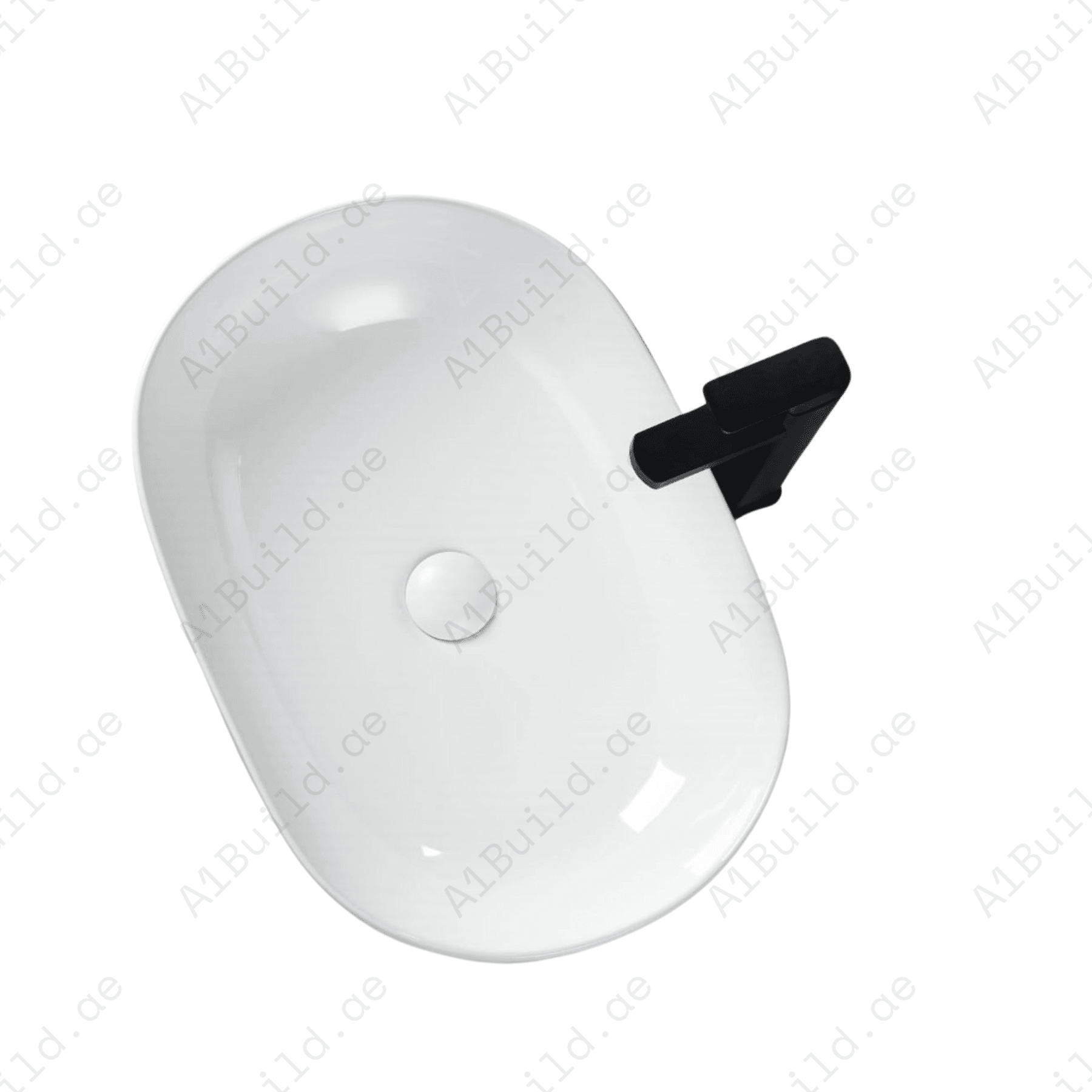 COUNTERTOP WASH BASIN W/O TAP HALE 600*415*135 MM MM, WHITE COLOR