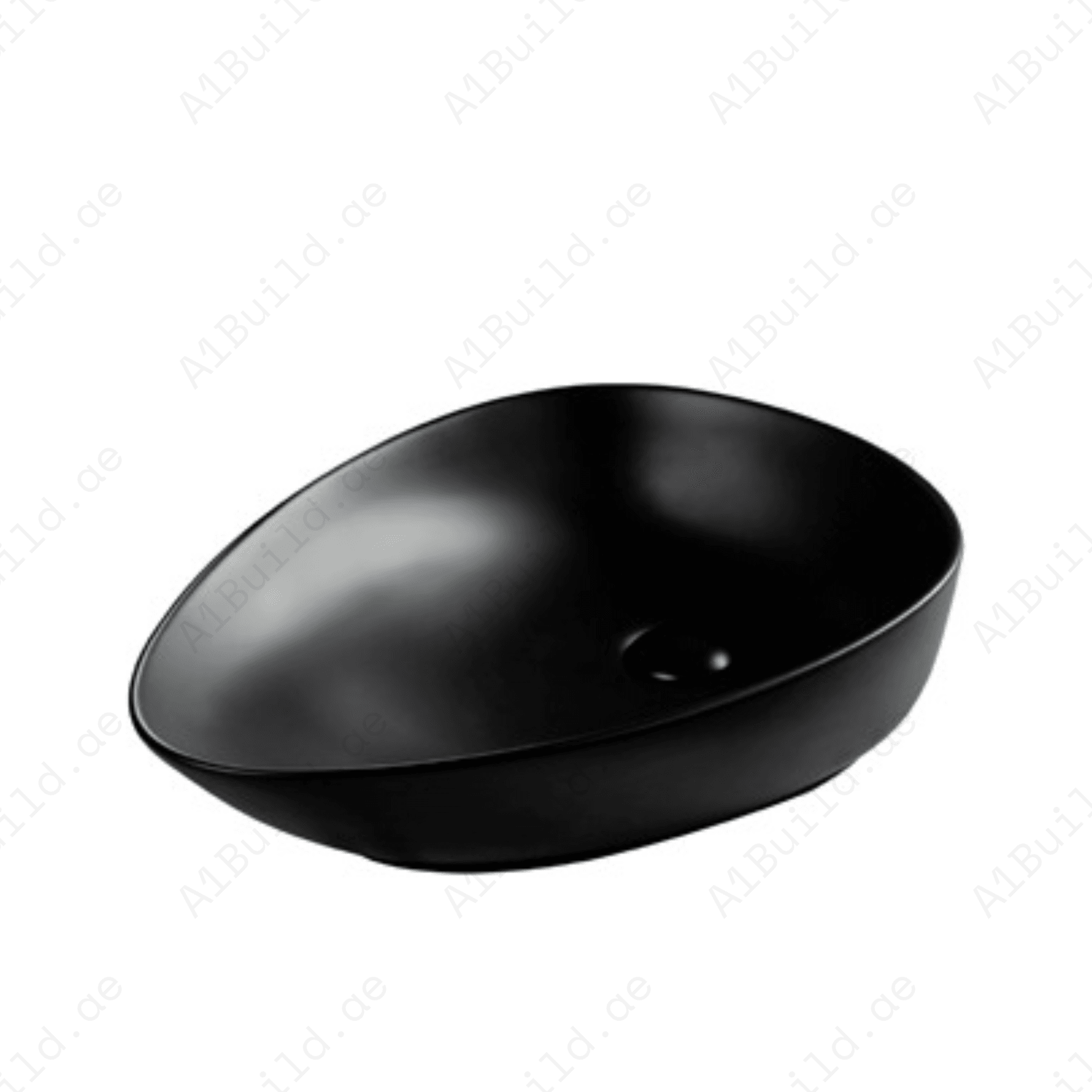 COUNTERTOP WASH BASIN W/O TAP HALE 500*390*145 MM, MATT BLACK