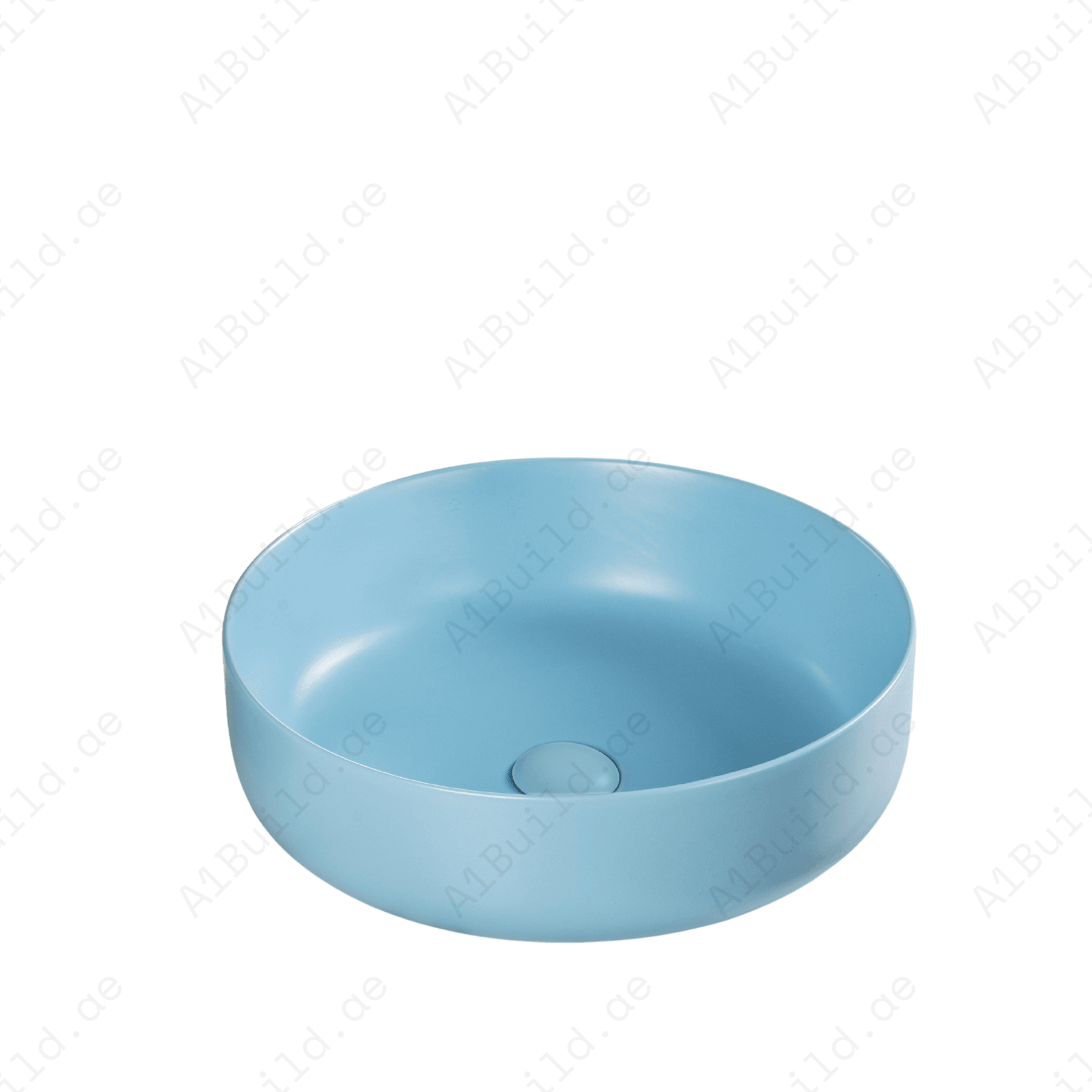 COUNTERTOP WASH BASIN W/O TAP HALE 450*450*140 MM MM, MATTE BLUE