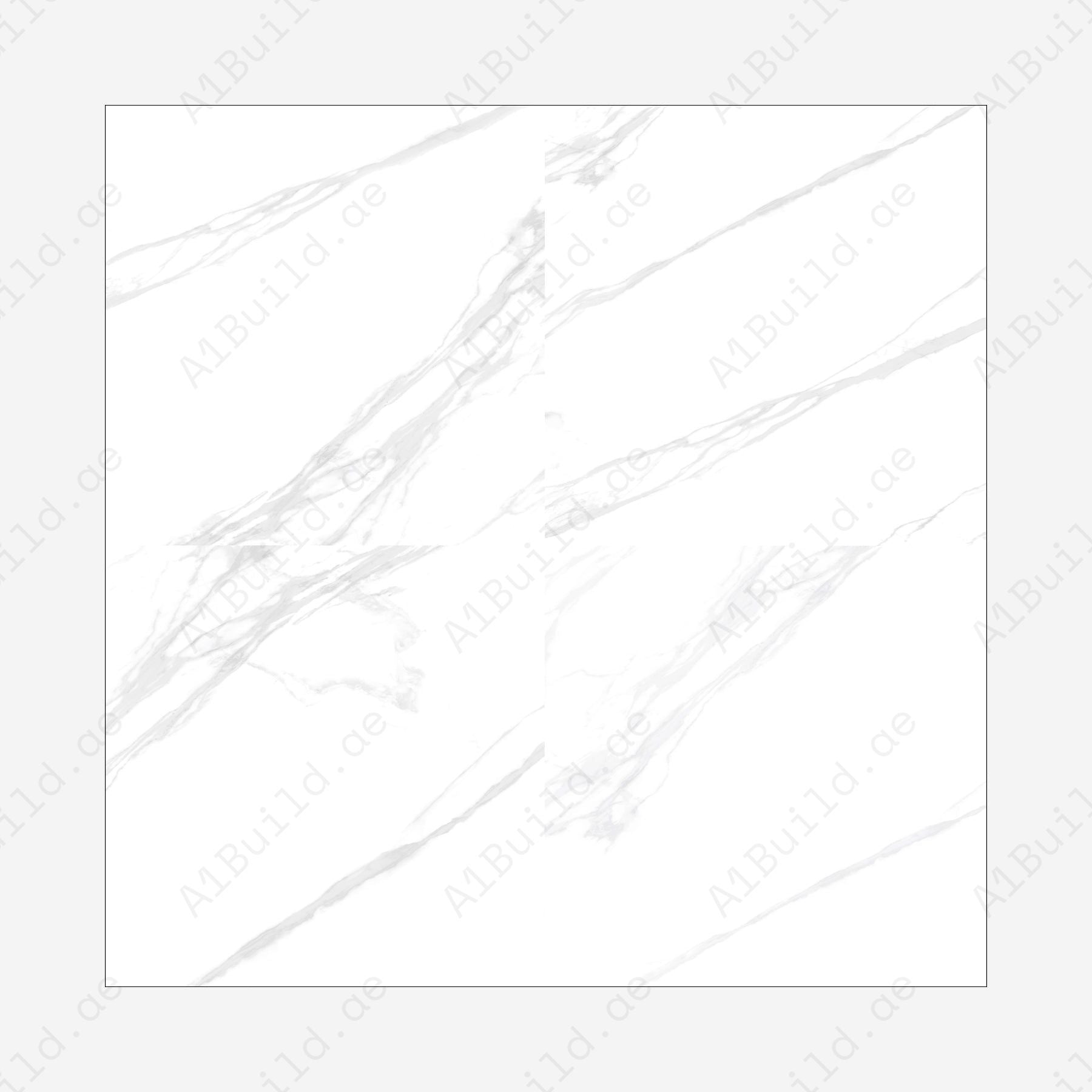 Calacutta White (120X120cm 09mm Random Matt Porcelain Tiles for Indoor Spaces)