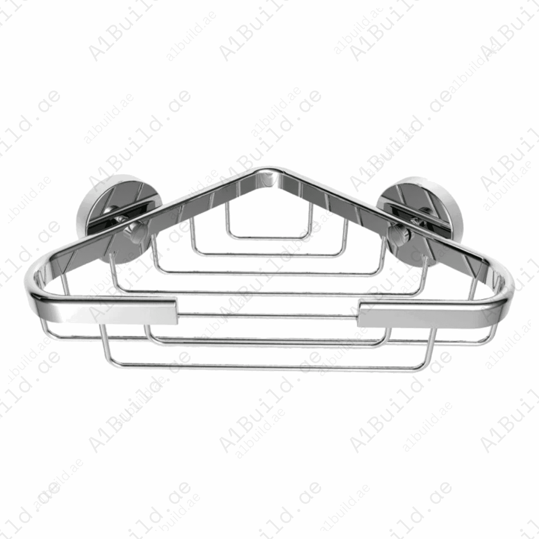 CaliberSoapBasketCornerChromeFinishwithWallFasteningScrews