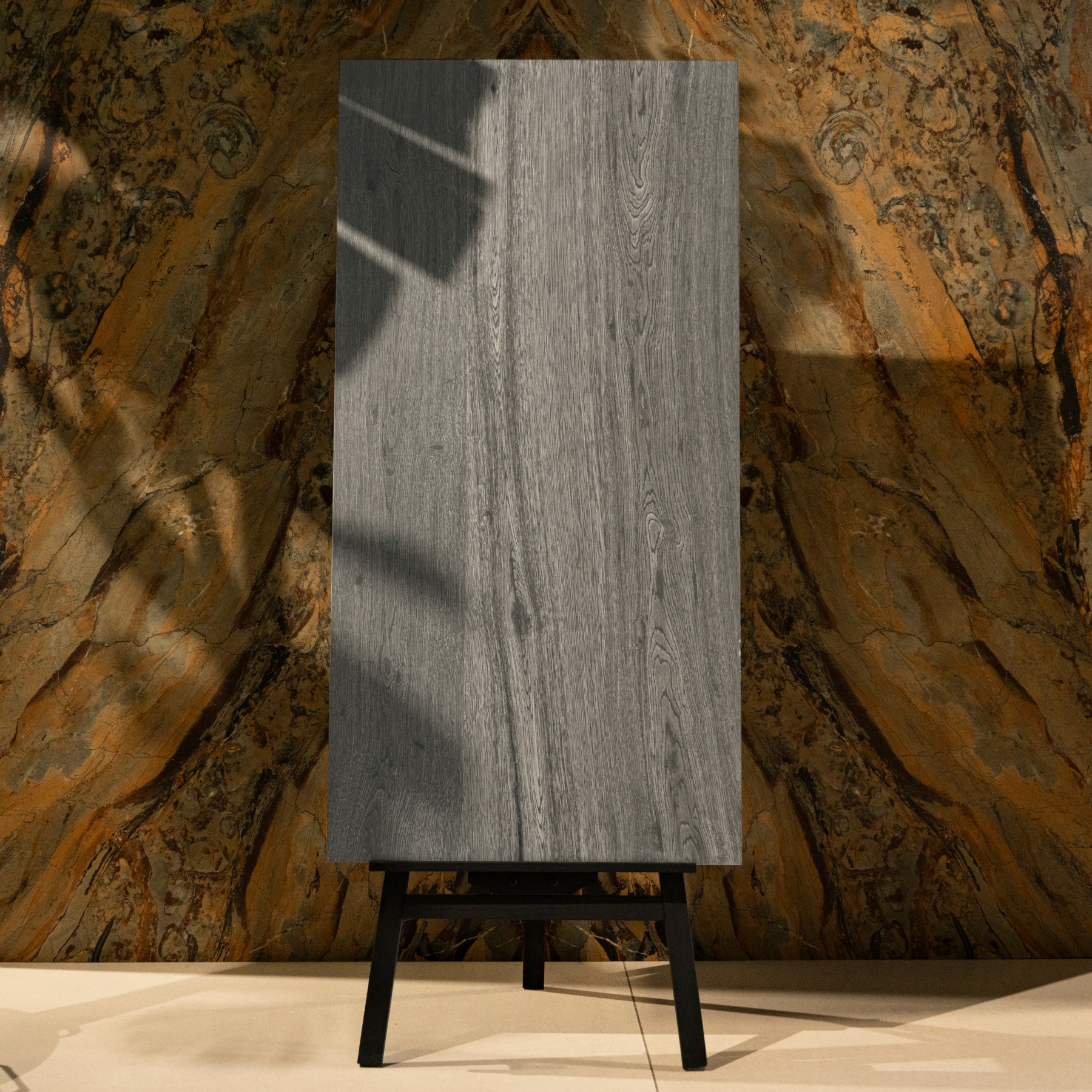 Cedar Grey porcelain tile 60x120cm with 9mm thickness features a modern stone look, durable porcelain body for floors and walls.