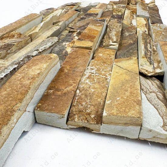 Celestial Terra Nude Beige & French Beige Slate Wall Cladding offers a natural surface finish, durability, and elegance, perfect for interior and exterior designs.