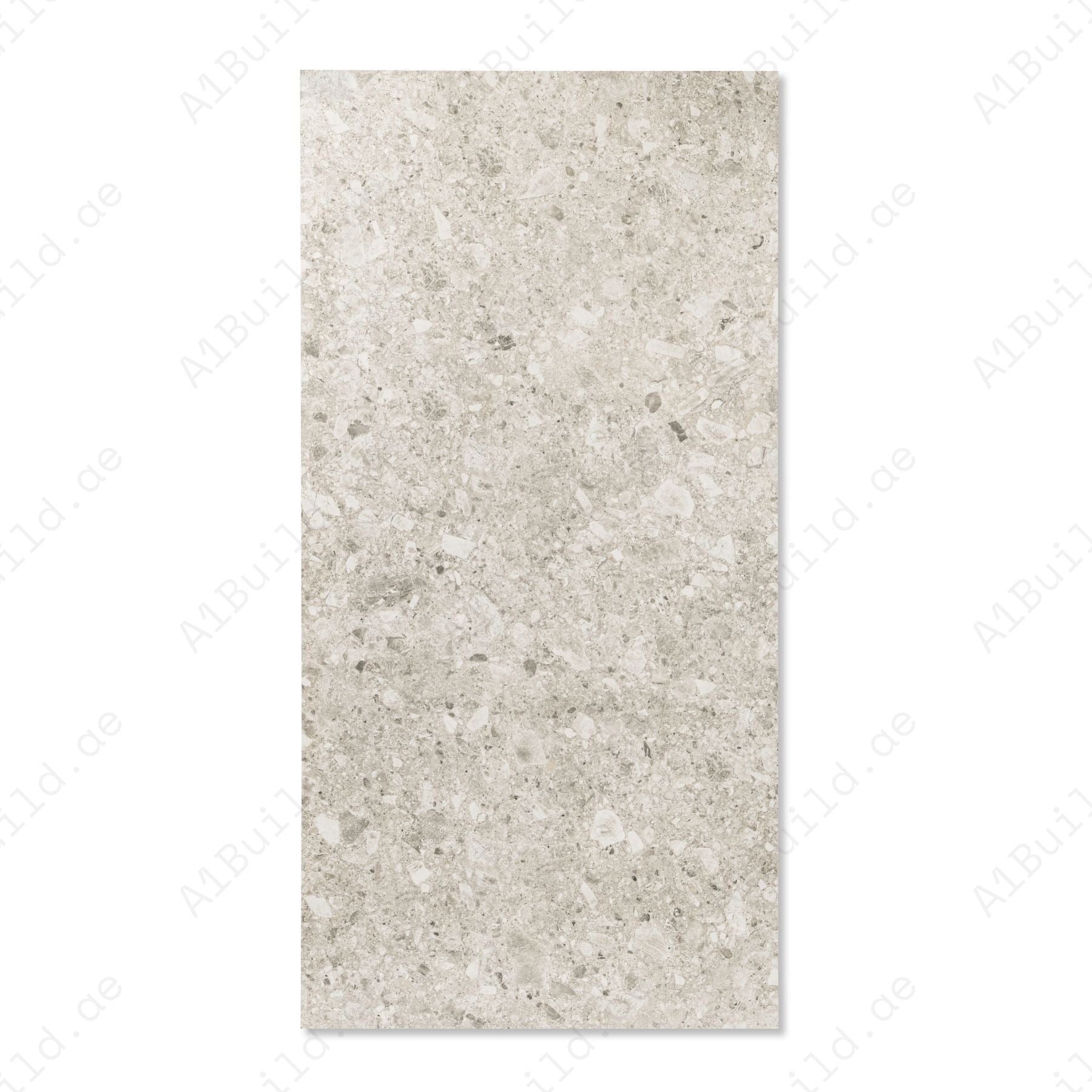 Ceppo De Bianco porcelain tile in 60x120cm size with elegant stone effect, soft light grey tones and durable 9mm thickness for walls and floors.