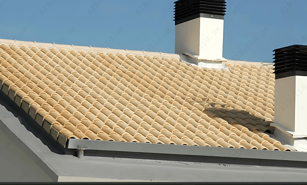 Ceramic roof tile — 42.4×25.8cm durable design with long-lasting color and CE certification for modern and minimal homes.