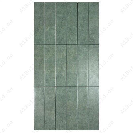 Chateau Luxe Hunter Green Semimatte Porcelain Tile Ideal for indoor & outdoor, kitchen backsplashes, bathrooms; durable, waterproof, scratch & stain-resistant.
