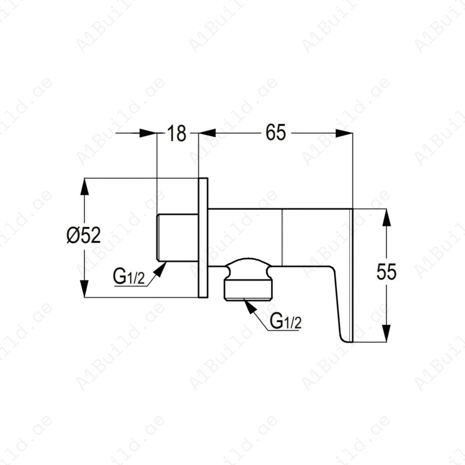 Chrome Brass Angle Valve 1/4 Turn – Durable Water Flow Control