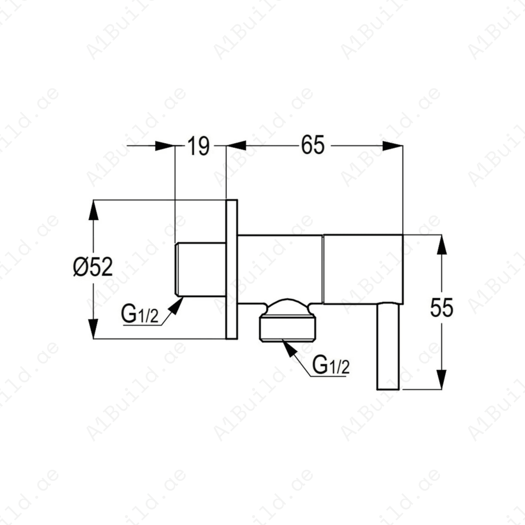 Chrome Brass Angle Valve – Smooth 1/4 Turn Operation