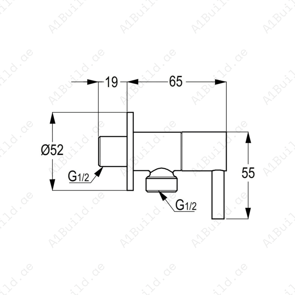 Chrome Brass Angle Valve – Smooth 1/4 Turn Operation