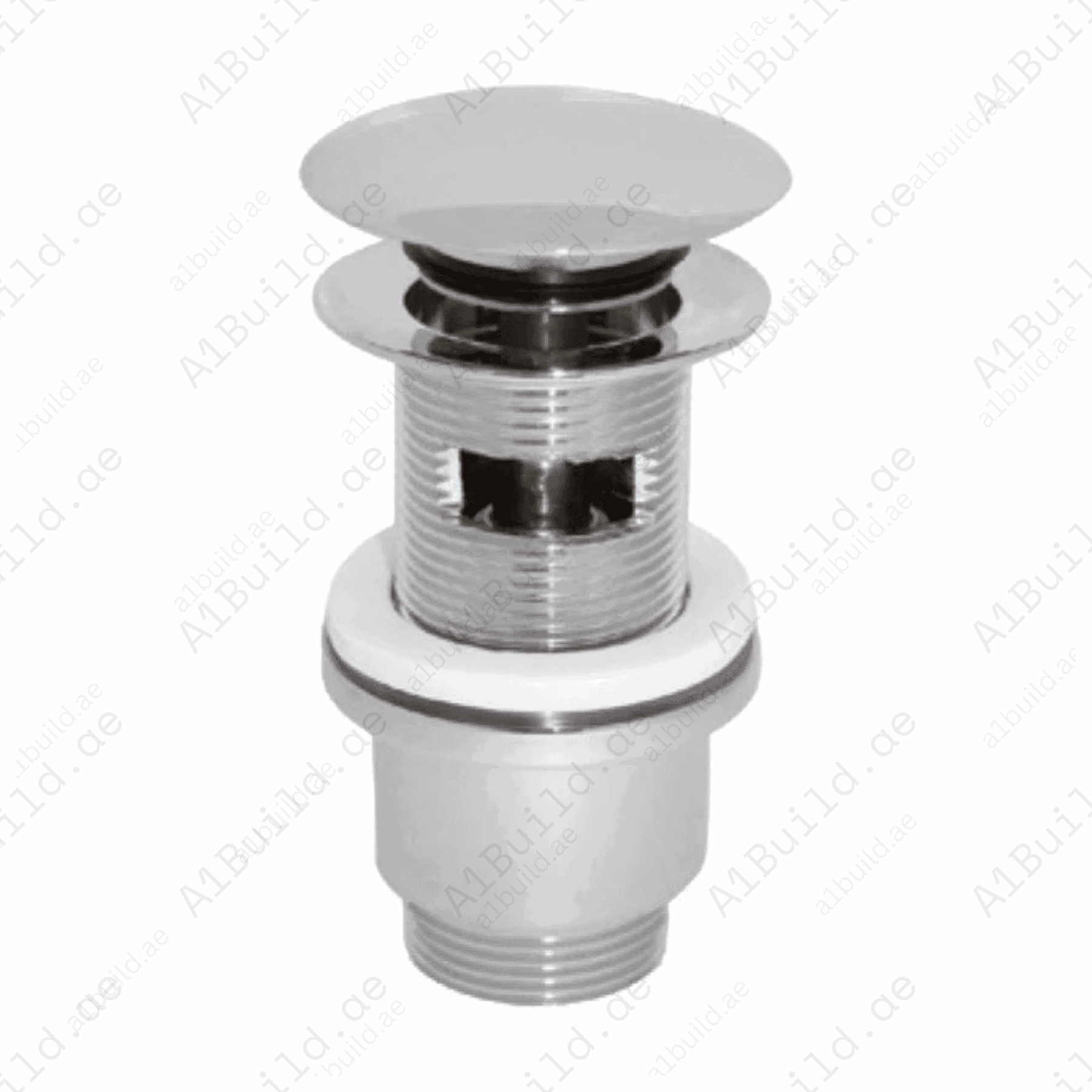ChromeClickClackWasteFitting11_4InchwithOverflowHole