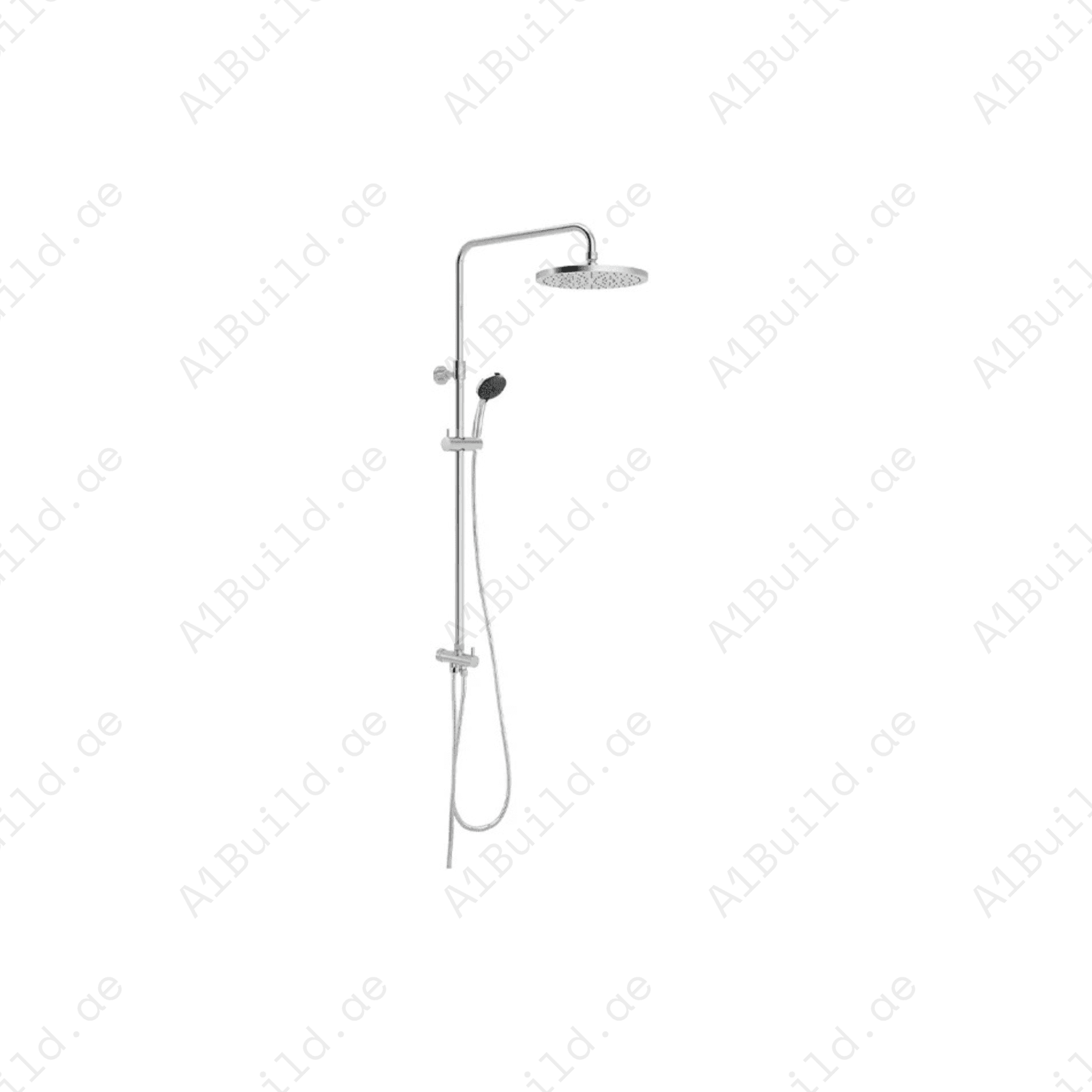 Dual Shower System L = 960 mm | Chrome | Hand & Head Shower, Diverter