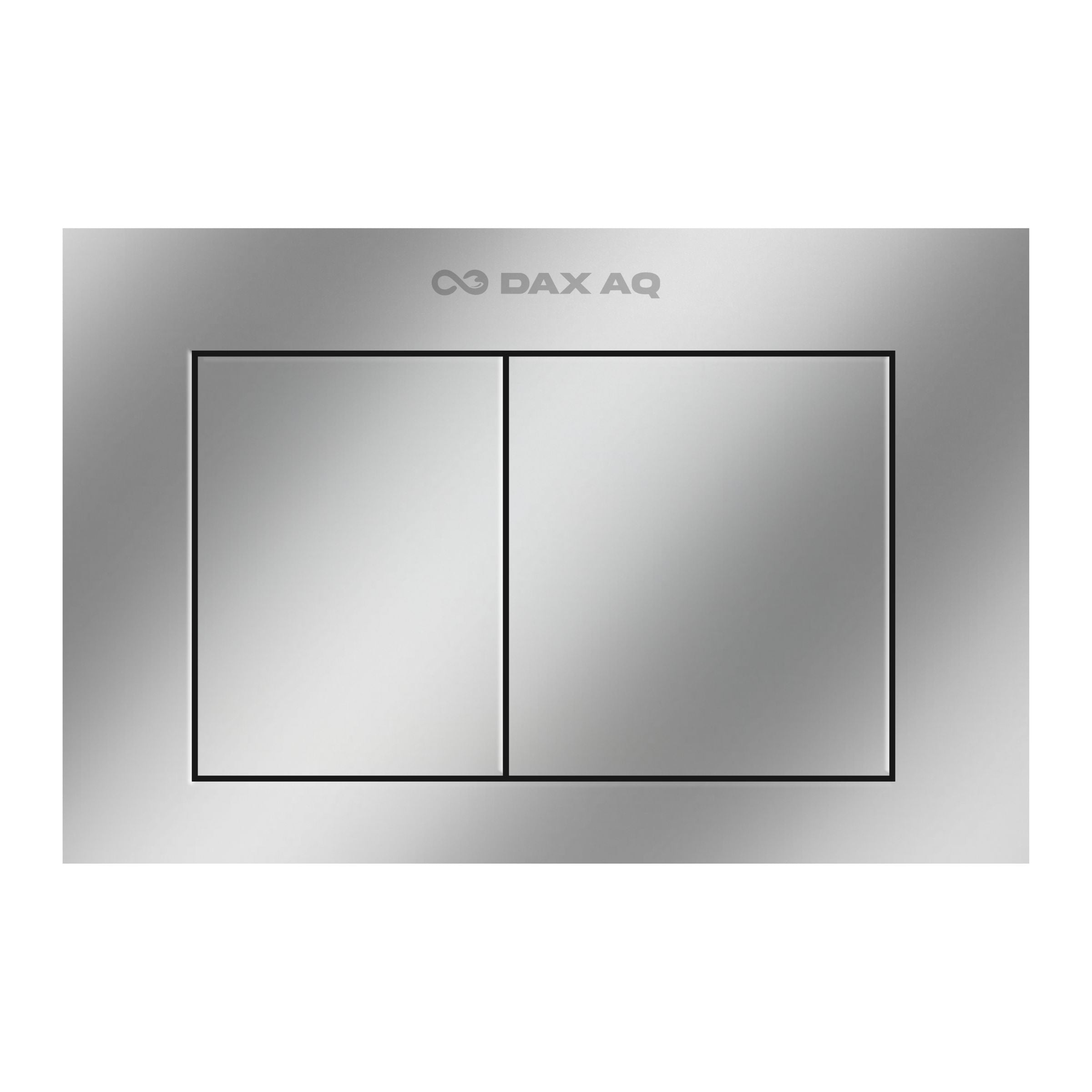 Chrome polished slate flush plate – slim dual-flush design, easy-clean, durable, stylish modern bathroom solution for concealed cisterns.