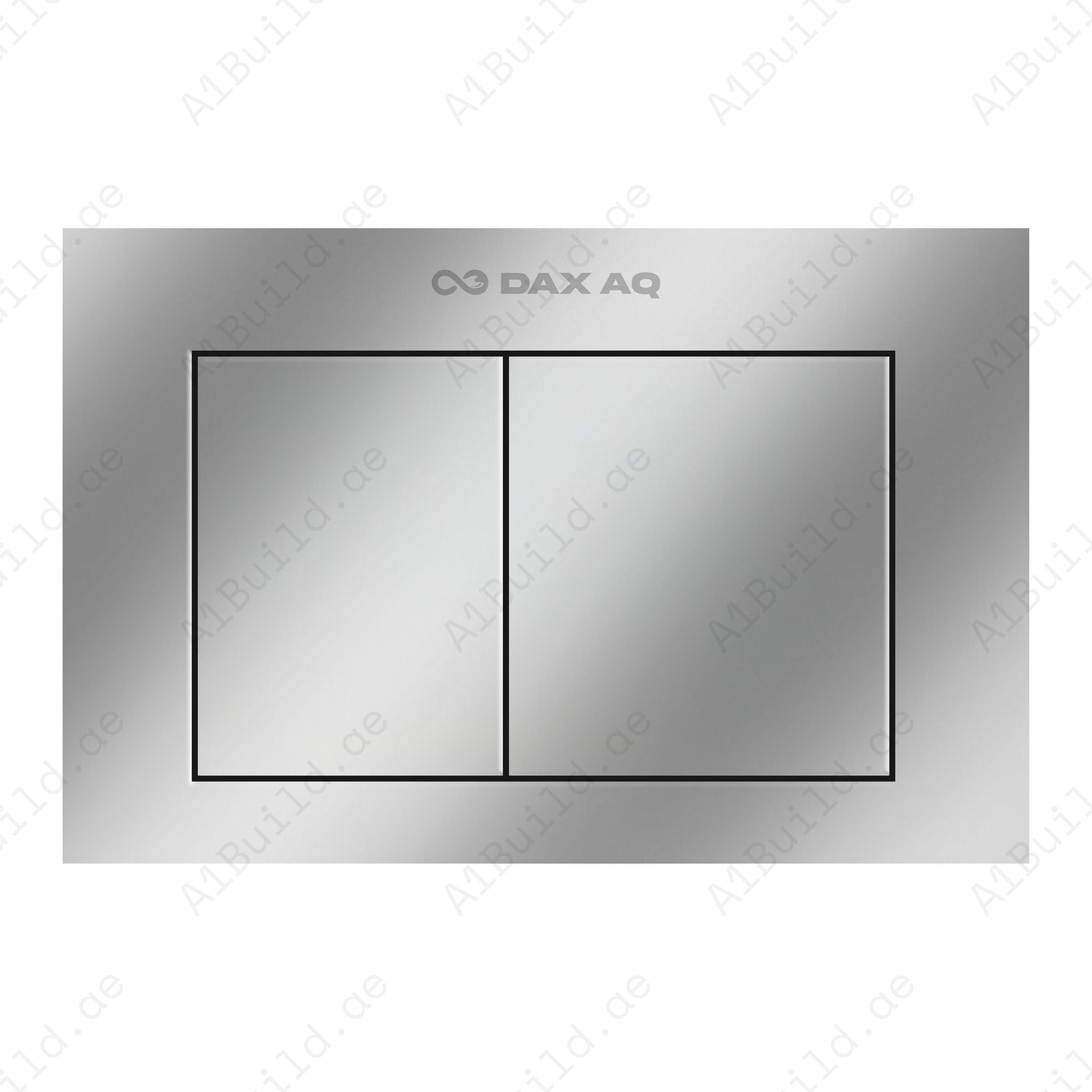 Chrome polished slate flush plate – slim dual-flush design, easy-clean, durable, stylish modern bathroom solution for concealed cisterns.