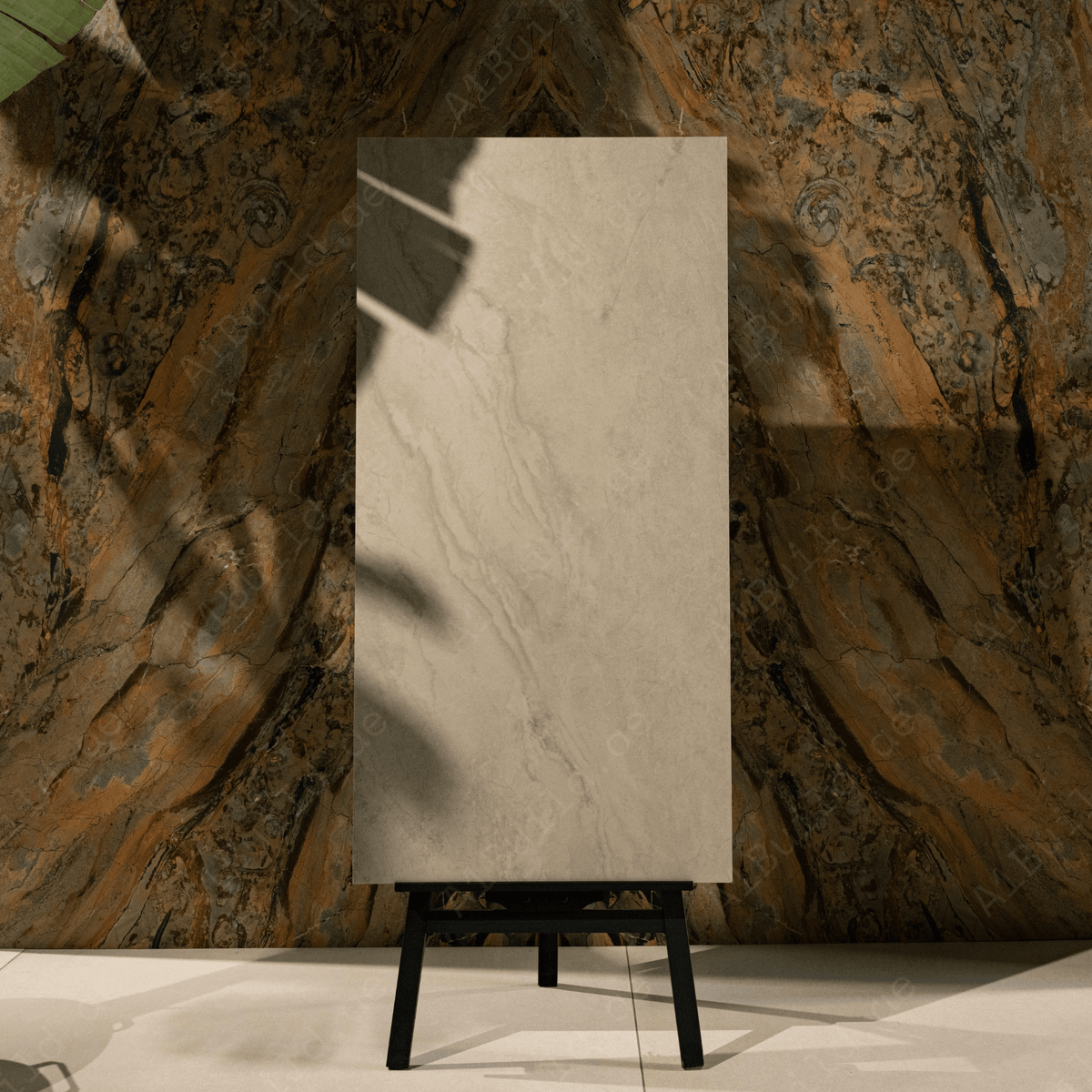 Cinat Beige porcelain tile 60x120cm with 9mm thickness features a warm marble look, durable porcelain body, premium finish for floors and walls.