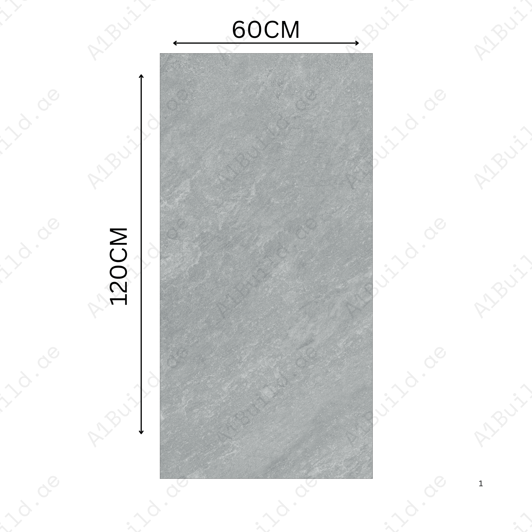 Classic Grey 60x120cm porcelain tile, 20mm thick with R11 slip-resistant rough matt finish. Elegant stone look, ideal for outdoor and high-traffic areas.