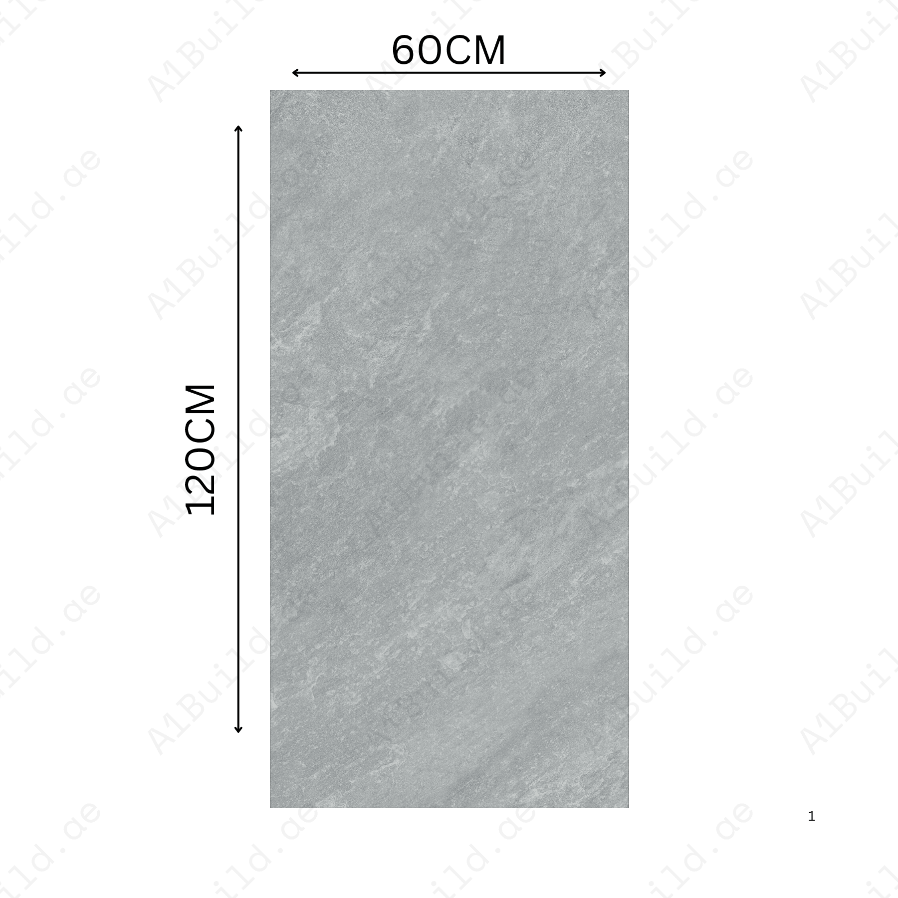 Classic Grey 60x120cm porcelain tile, 20mm thick with R11 slip-resistant rough matt finish. Elegant stone look, ideal for outdoor and high-traffic areas.
