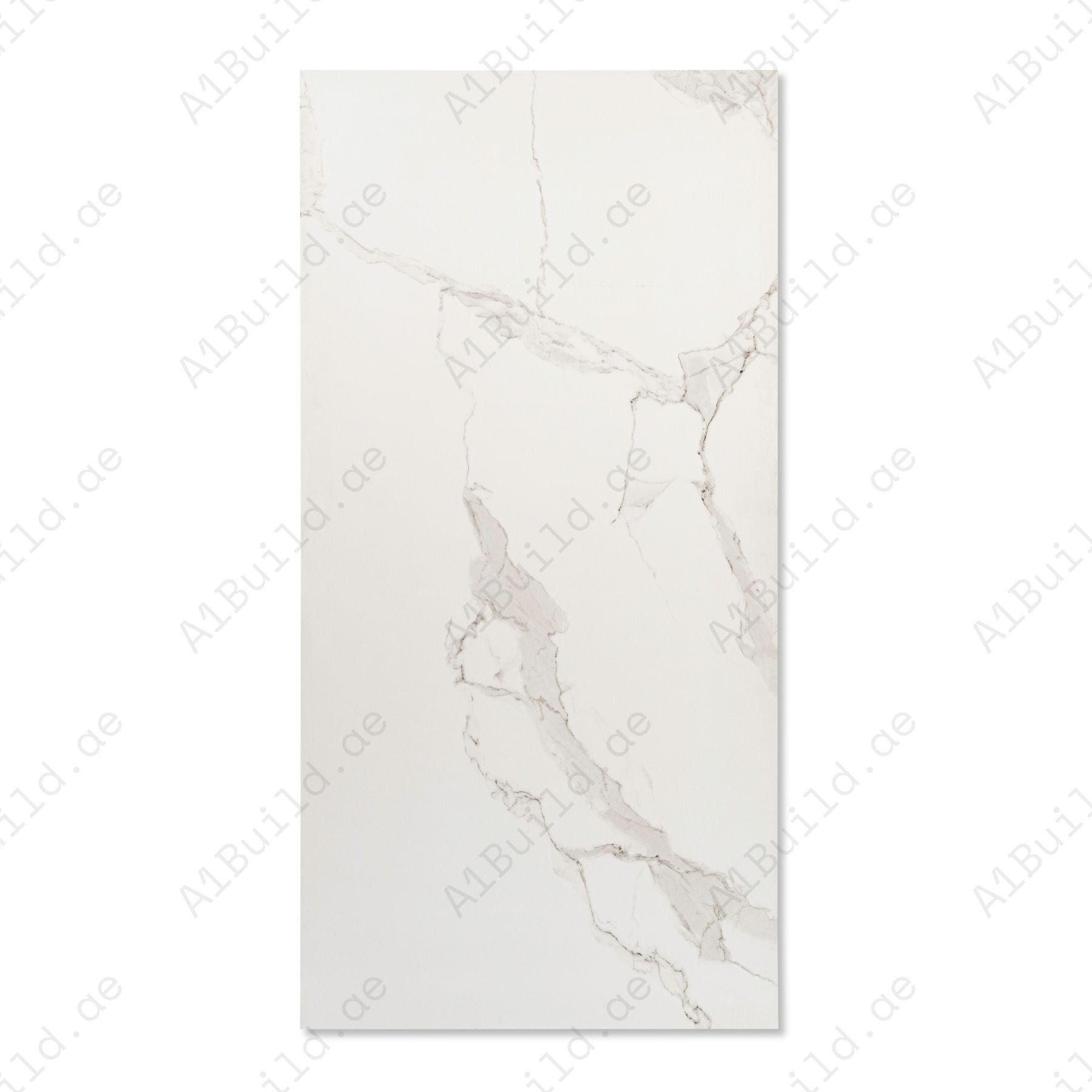 Classic Statuario porcelain tile in 60×120cm offers a luxurious white marble look with elegant grey veining, high durability and low maintenance for modern interiors.