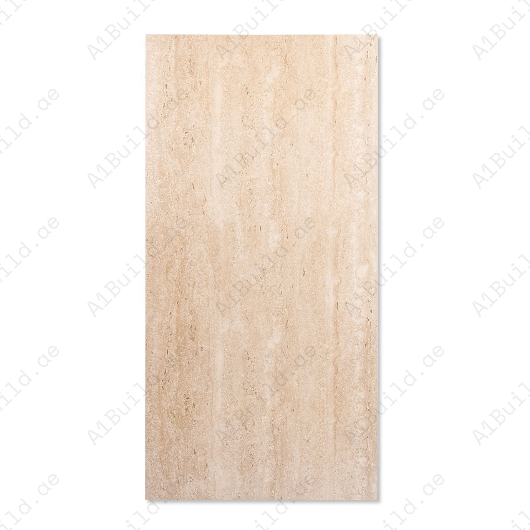 Classic Travertine Beige matt stone effect porcelain tile 60x120cm with 9mm thickness offers warm, natural elegance.