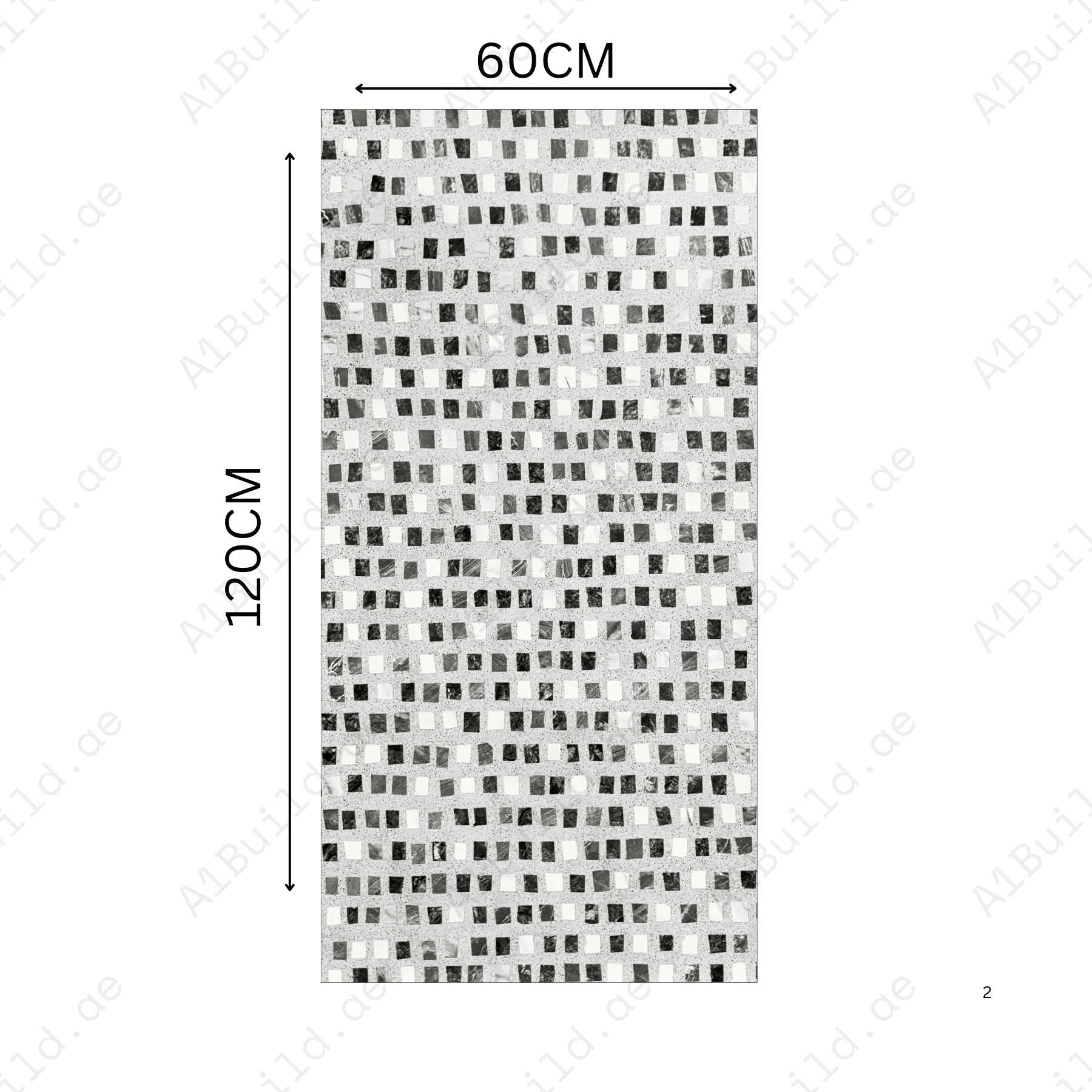 CLOBBER CHIPS GREY 60x120cm Carving Matt Porcelain Tile – 09MM