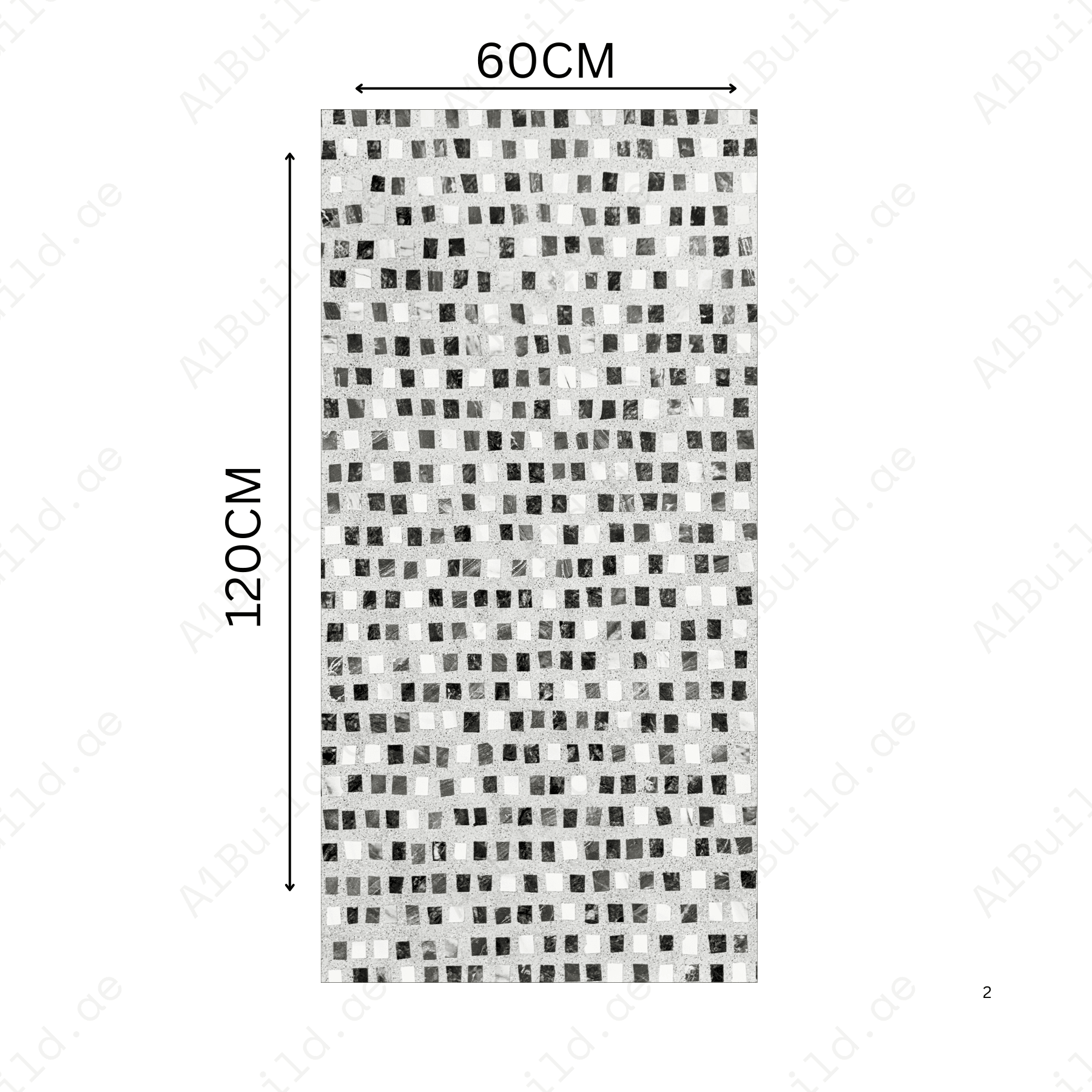 CLOBBER CHIPS GREY 60x120cm Carving Matt Porcelain Tile – 09MM