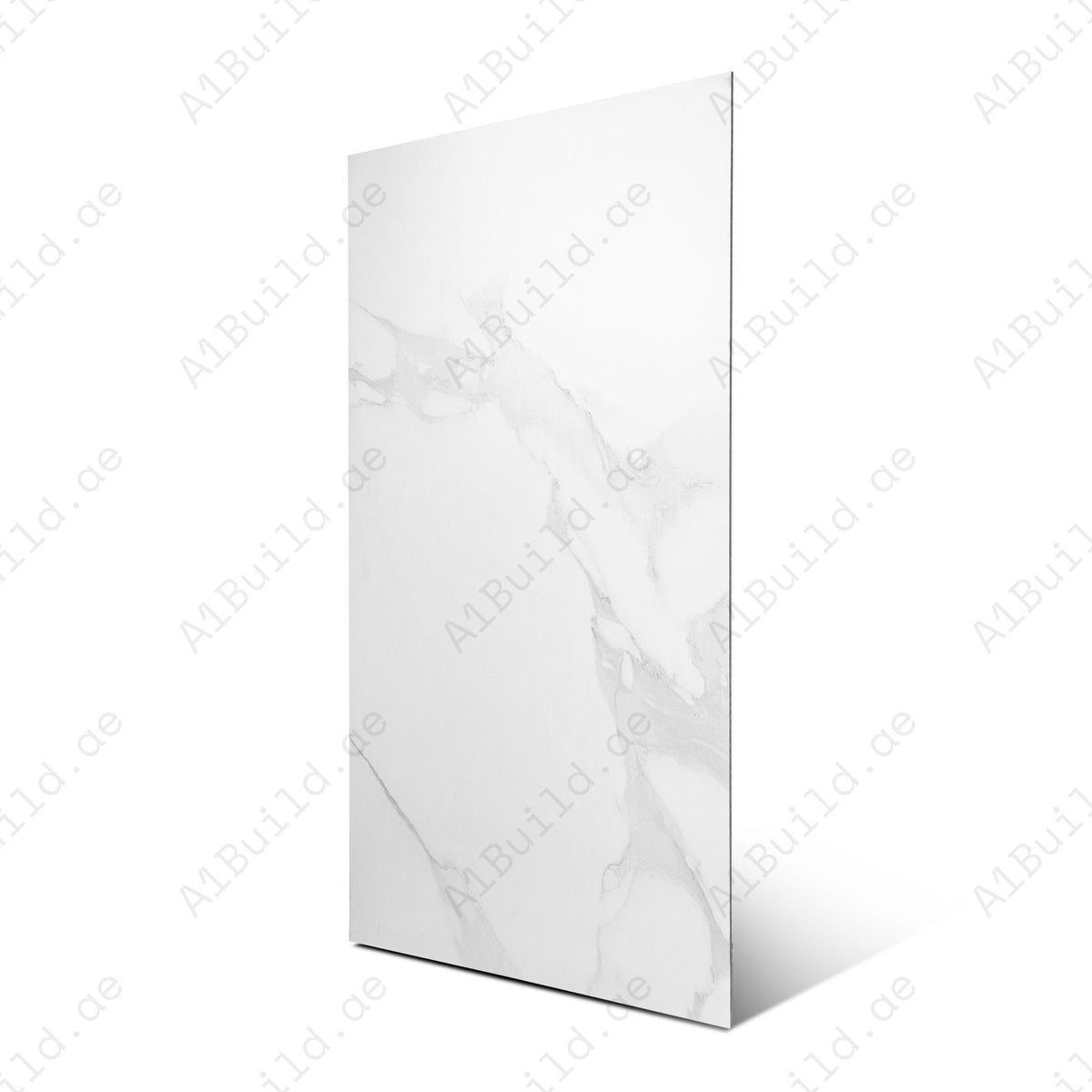 Cloud White porcelain tile in 60x120cm size with soft marble effect, clean white tones and durable 9mm thickness for walls and floors.