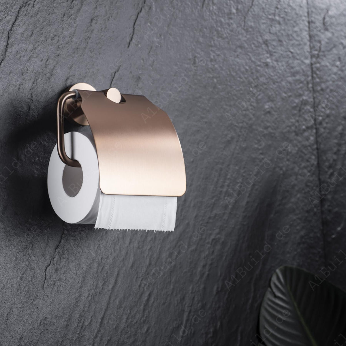 Coffee Gold Stainless Steel 4-Piece Bathroom Accessories Set3