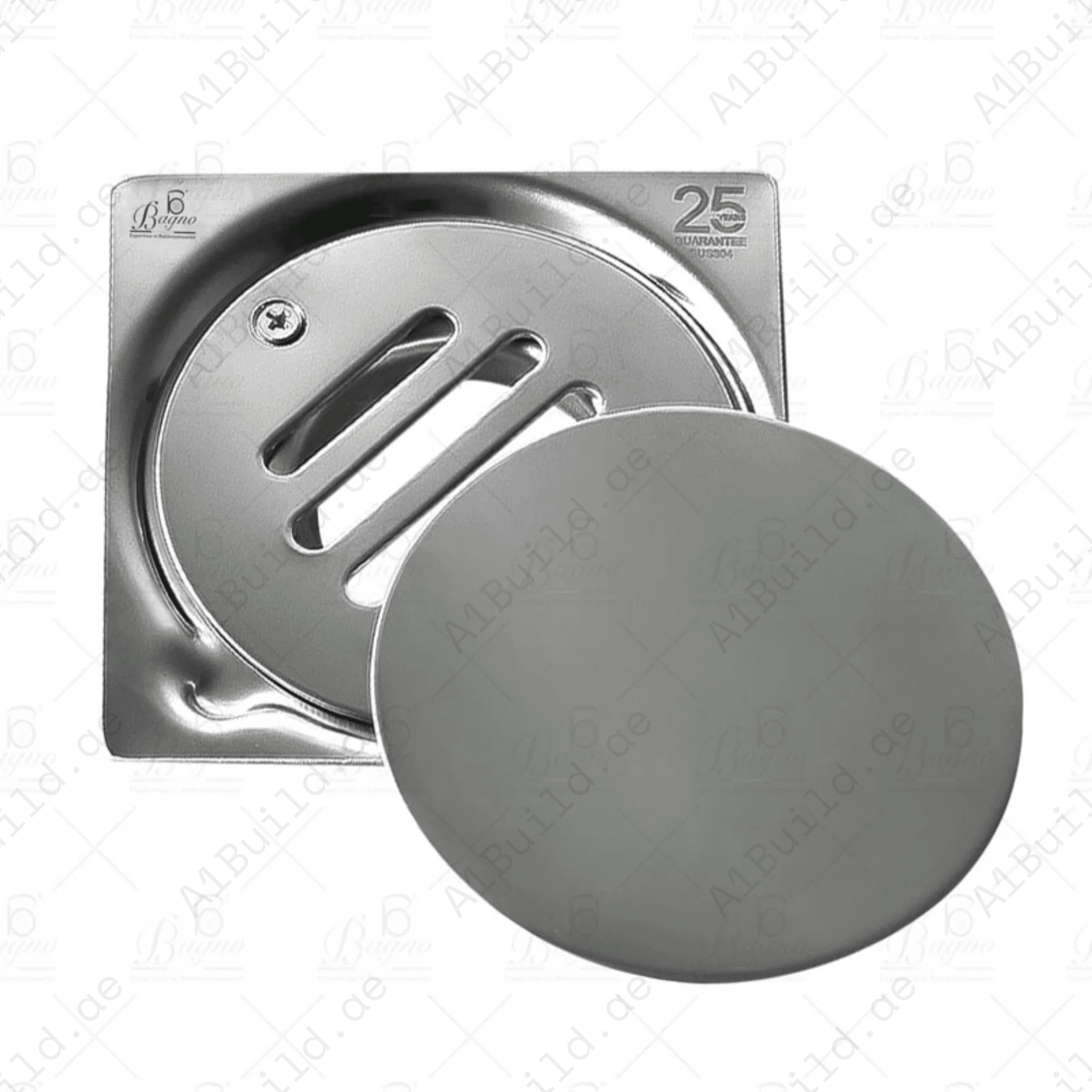 CompactStainlessSteelFloorDrainwithAnti-ClogDesign10x10CM_2