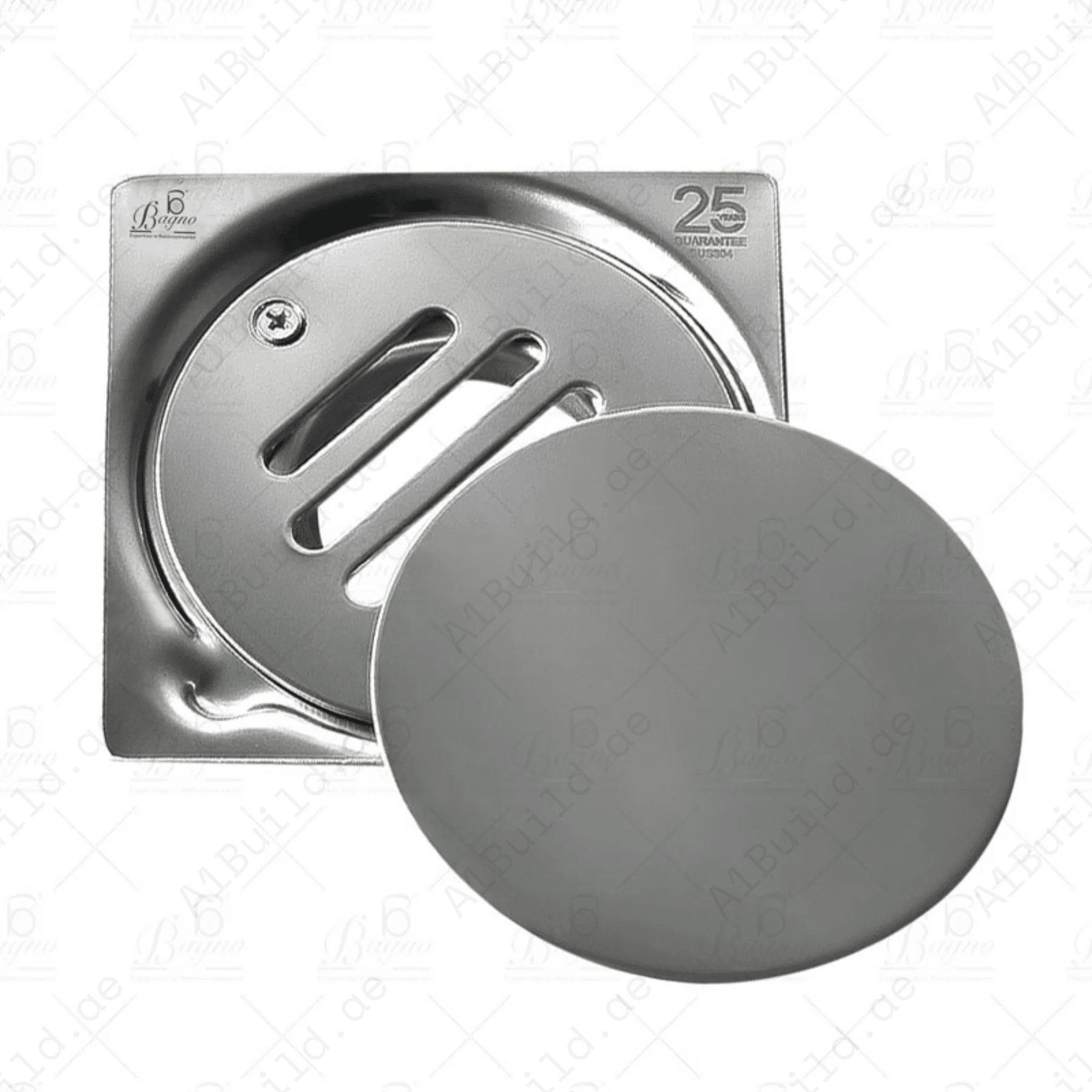 CompactStainlessSteelFloorDrainwithAnti-ClogDesign10x10CM_2