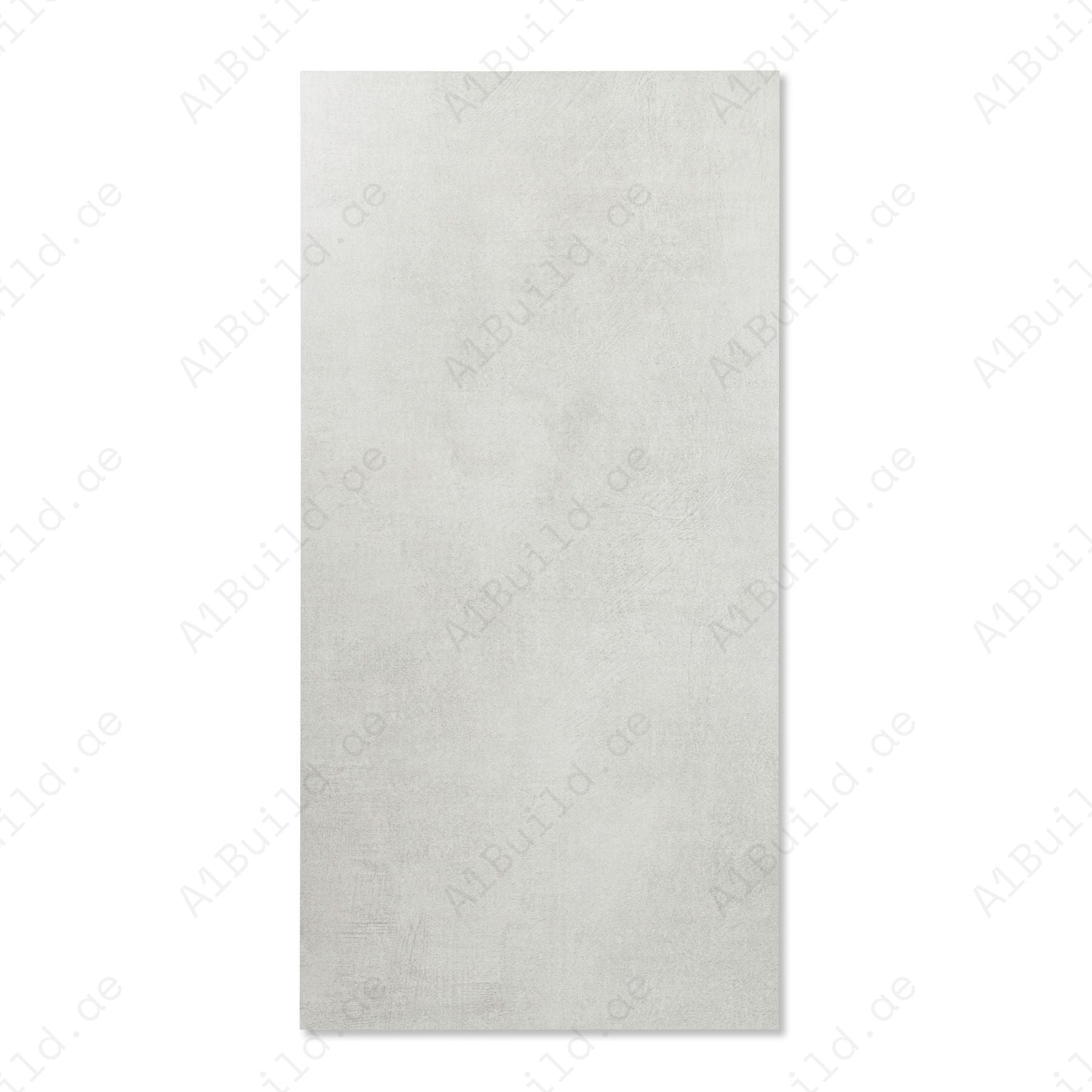 Concrete Bianco porcelain tile features a soft white cement look in 60x120cm size, offering durability, elegance, and easy maintenance for floors and walls
