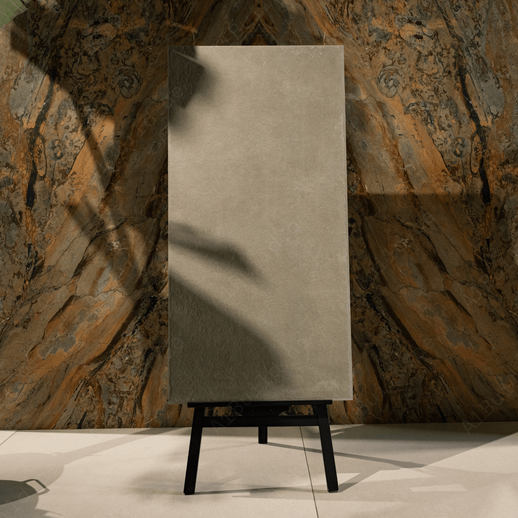 Concrete Dusk Edge porcelain tile 60x60cm with 9mm thickness, modern concrete design, durable porcelain, ideal for floors and walls.
