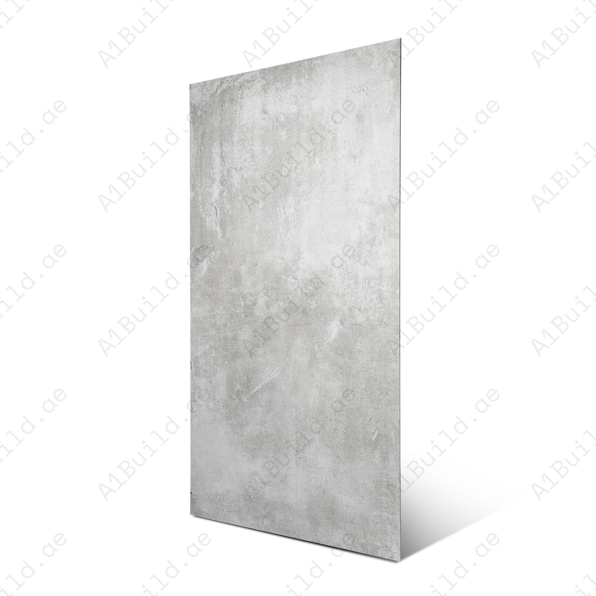 Concrete Grey porcelain tile in 60x120cm size with modern concrete look, neutral grey tones and durable 9mm thickness for floors and walls.