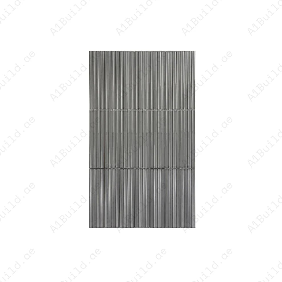 Cool Grey Glossy Ceramic Artisanal Tile. Elegant, durable, waterproof, and glossy ceramic tiles perfect for walls, floors, kitchens, bathrooms, and pools.