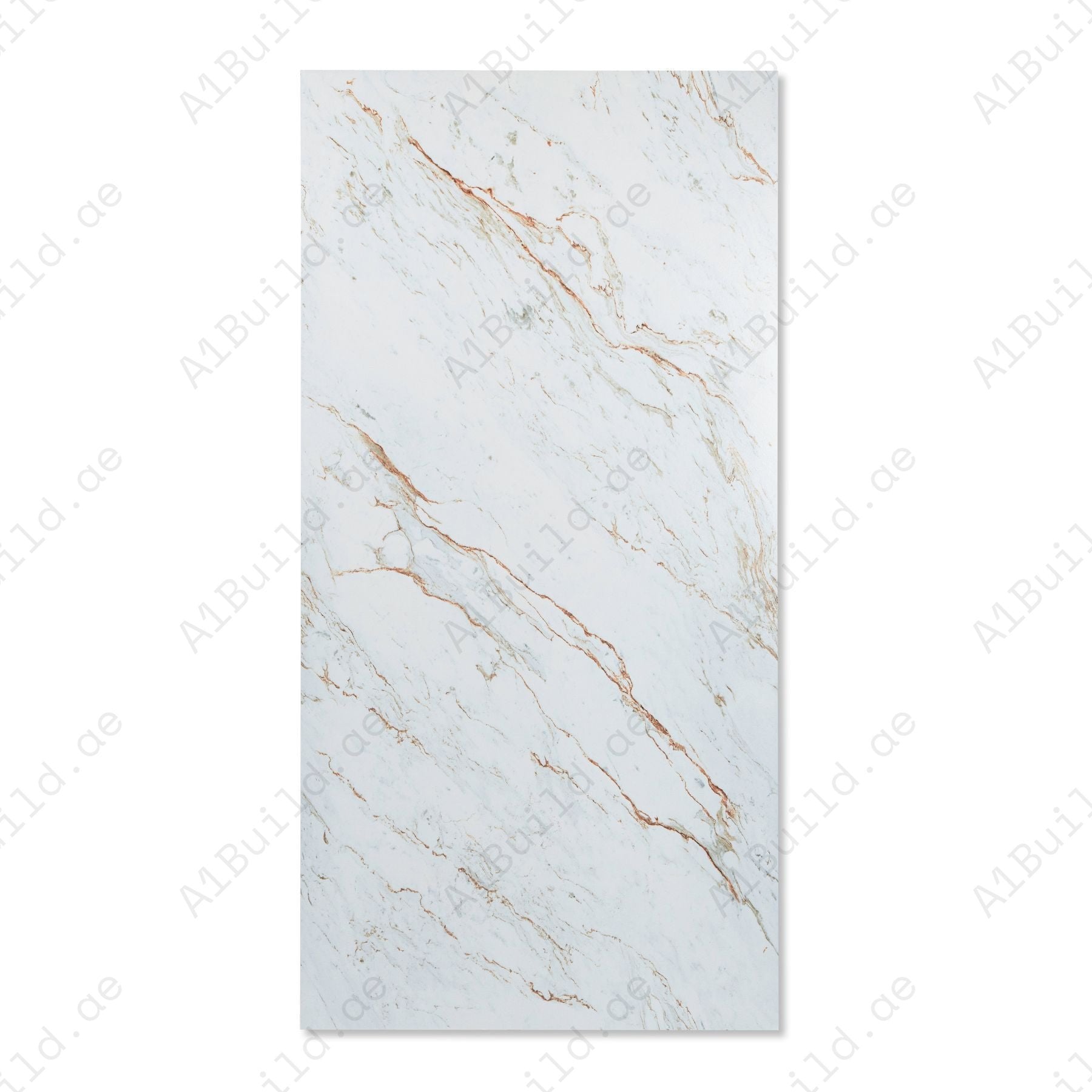 Copper Vein Statuario polished marble effect porcelain tile 60x120cm 9mm delivers luxurious white marble look with durable porcelain for floors and walls.