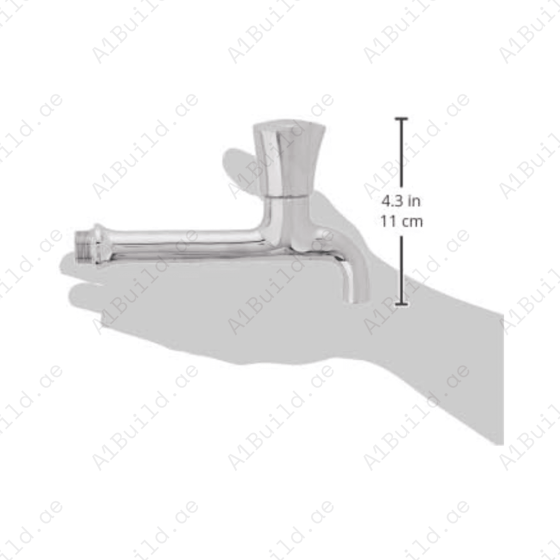 Costa L Bibtap 1/2" – Wall Mounted with Metal Handle & Long-Life Finish