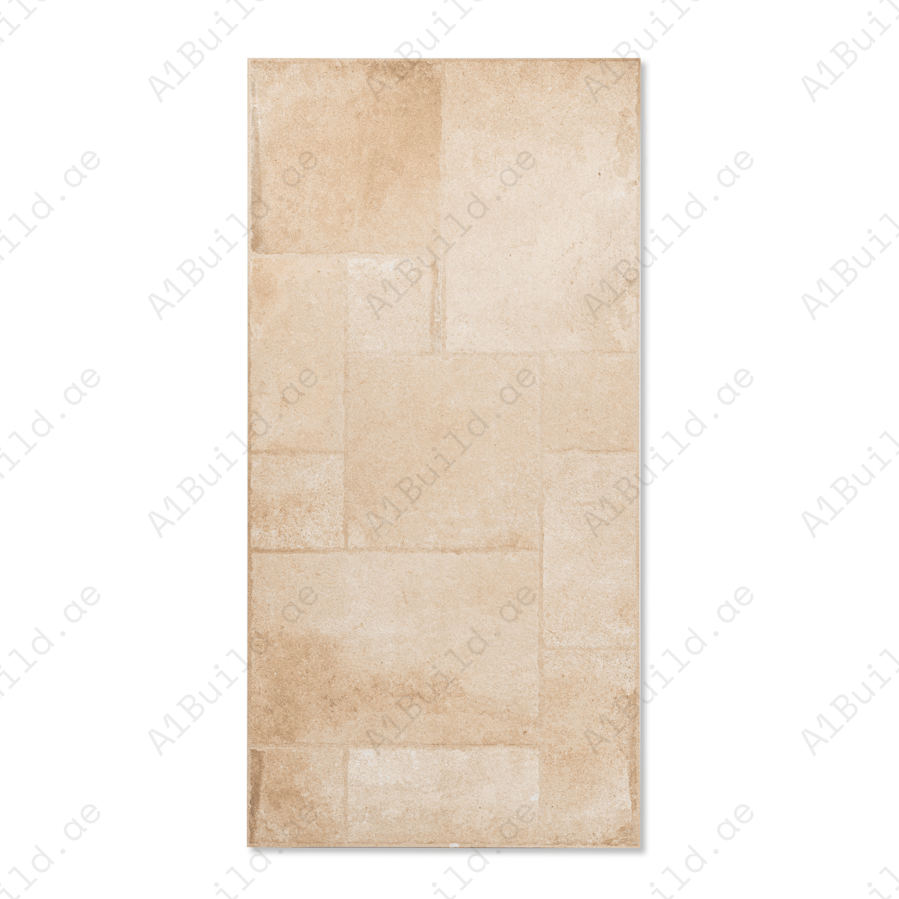 Cottage Clay Cubix porcelain tile 60x120cm 9mm thickness, clay stone look with geometric decor, durable porcelain tile for modern walls and floors.
