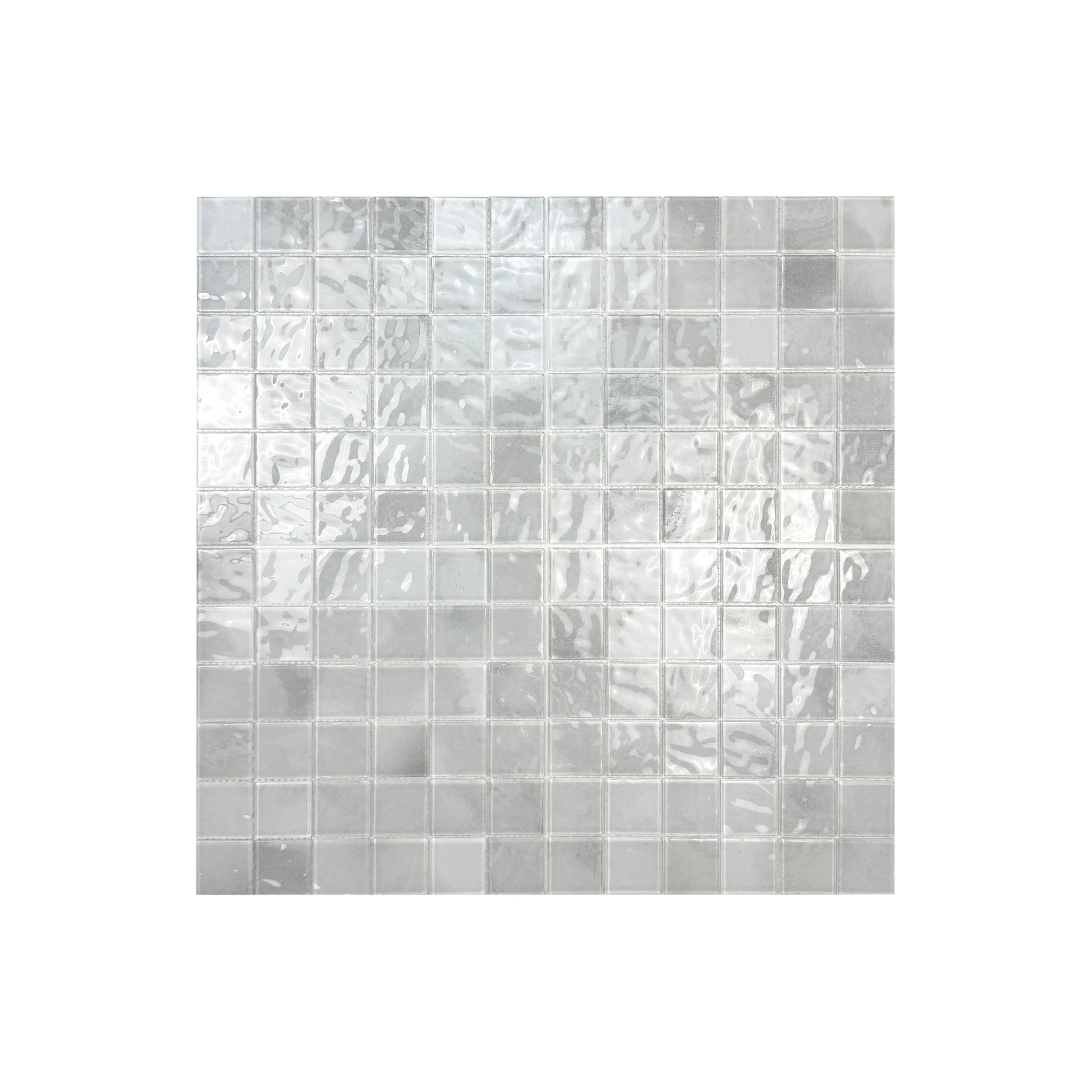 Cotton White & Chiffon White glass mosaic tile for pools, spas & walls. Durable, slip-resistant, eco-friendly, stylish & perfect for Dubai luxury projects.