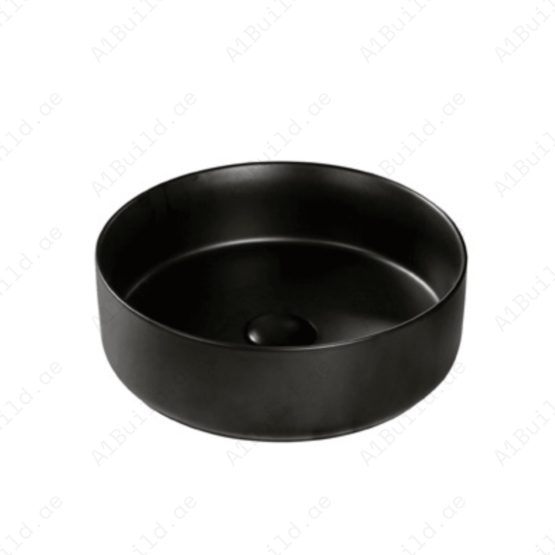 COUNTERTOP WASH BASIN W/O TAP HALE 450*450*140 MM, MATT BLACK