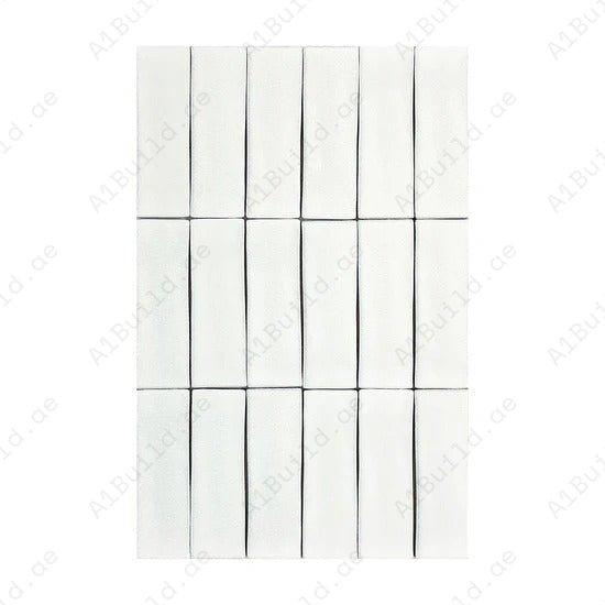 Cream White Glossy Crackle Porcelain Artisanal Tile 65x200 mm. Elegant, glossy, durable tiles for walls, floors, kitchens, bathrooms, and stylish interiors.