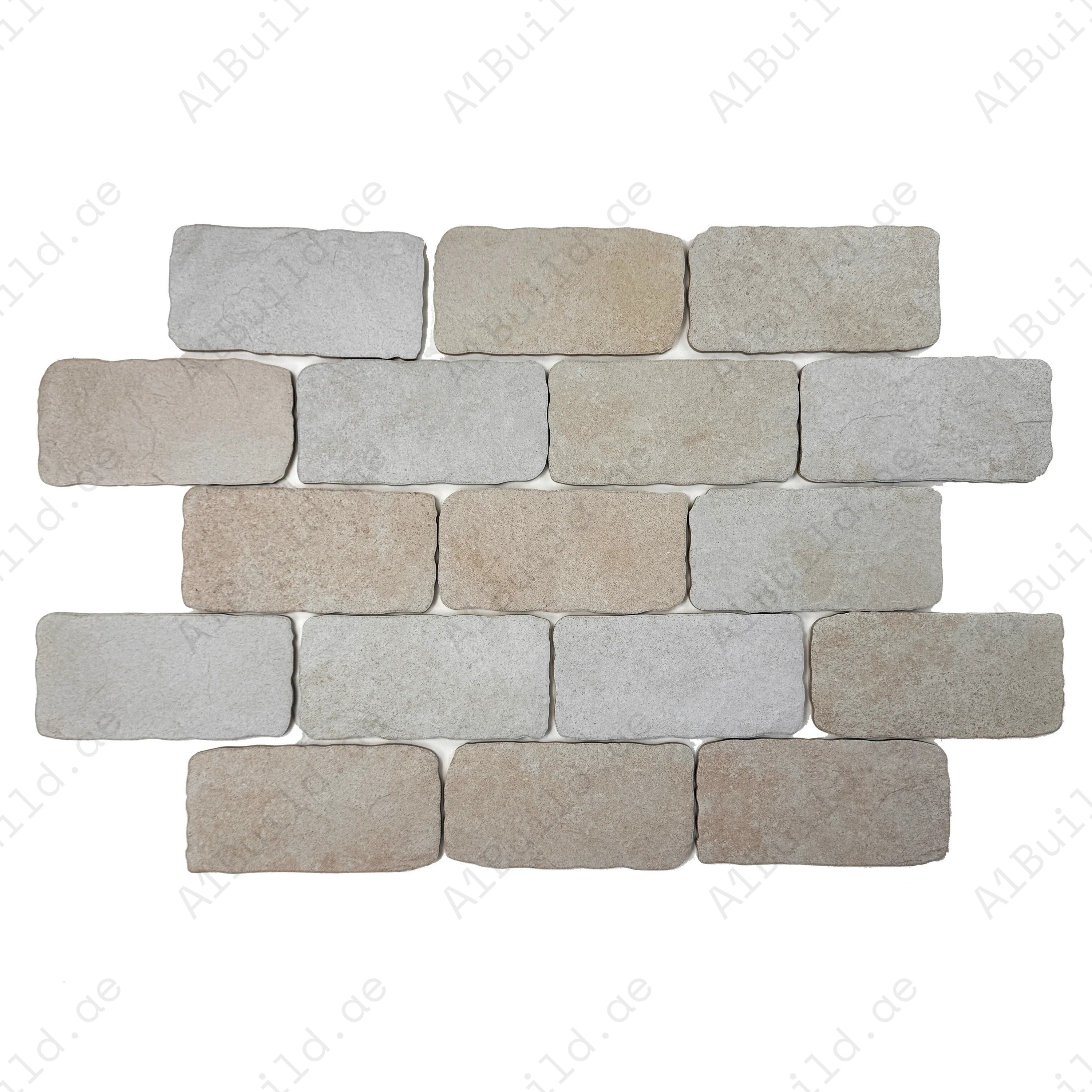 Creamy White Matte Porcelain Artisanal Tile 113x226 mm. Elegant, durable, waterproof porcelain tiles perfect for walls, floors, kitchens, bathrooms, and pools.