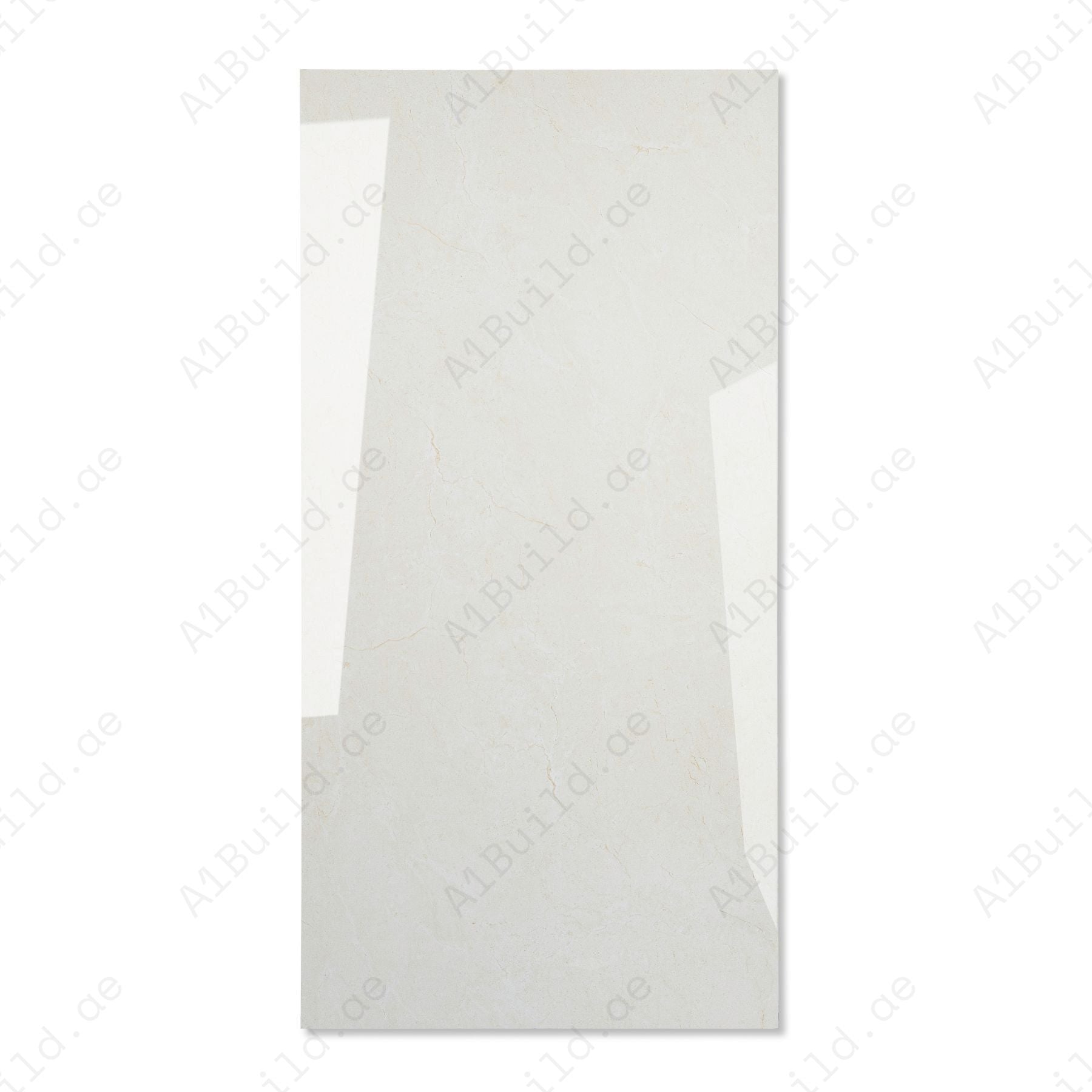 Crema Marfil glossy marble effect porcelain tile 60x120cm with 9mm thickness, perfect for elegant and timeless interiors.