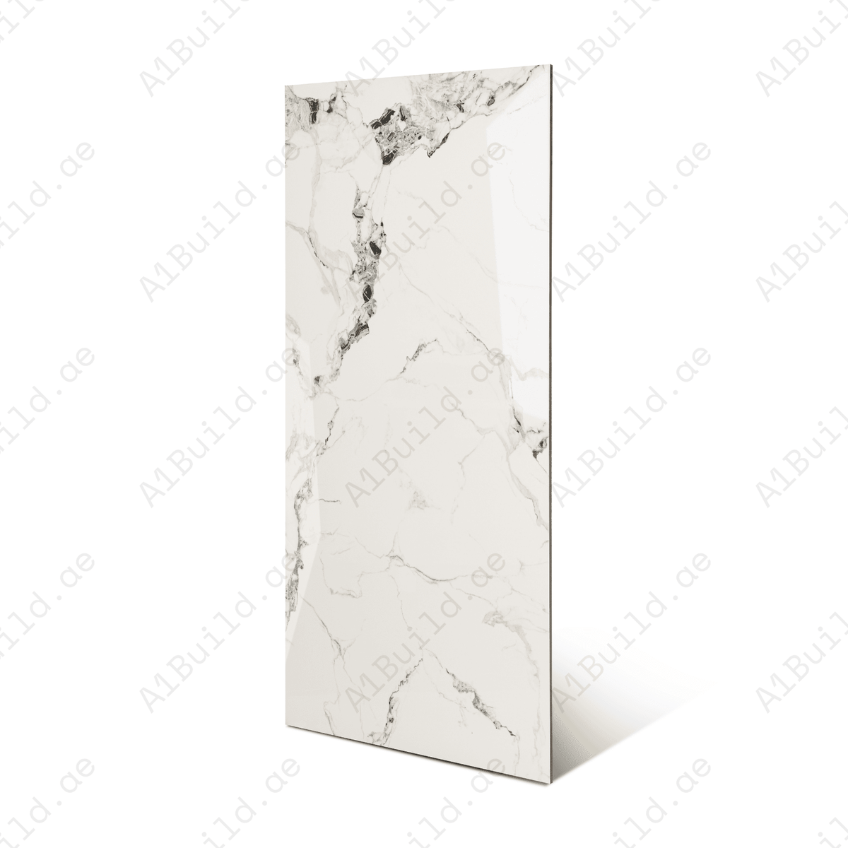 Crystal Ash porcelain tile 60x120cm 9mm thickness, ash grey marble look design, durable porcelain tile for modern floors and walls.