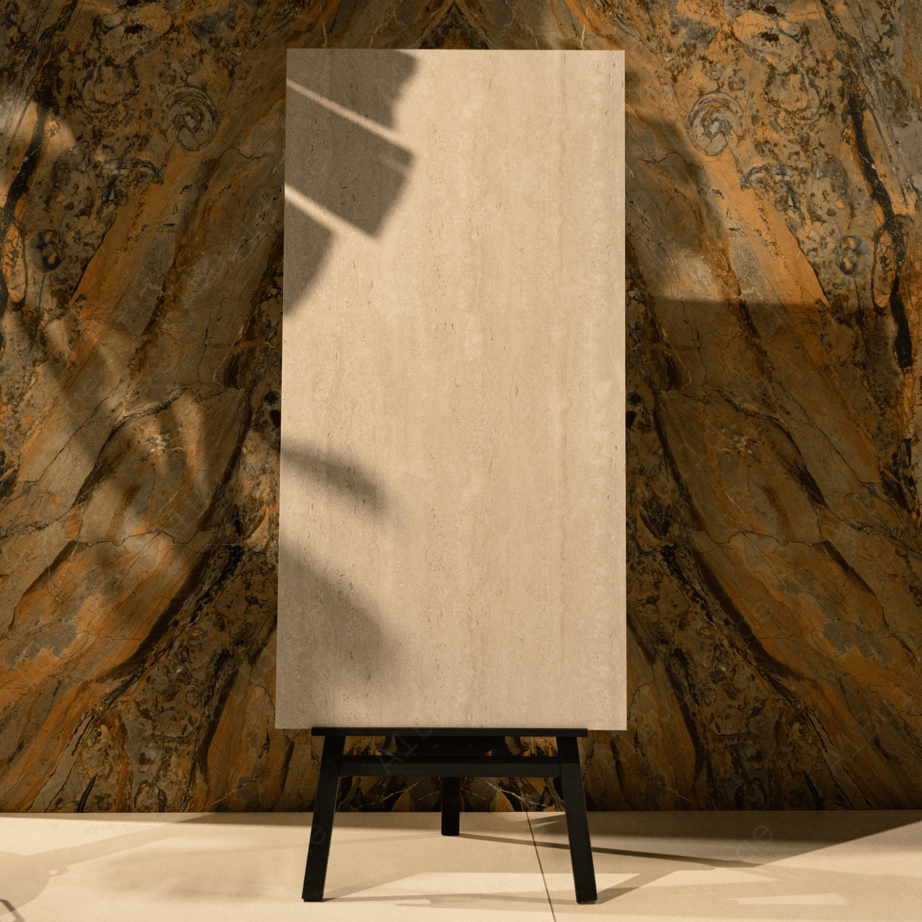 Crystal White porcelain tile 60x120cm with 9mm thickness, marble look finish, durable porcelain, ideal for floors and walls.