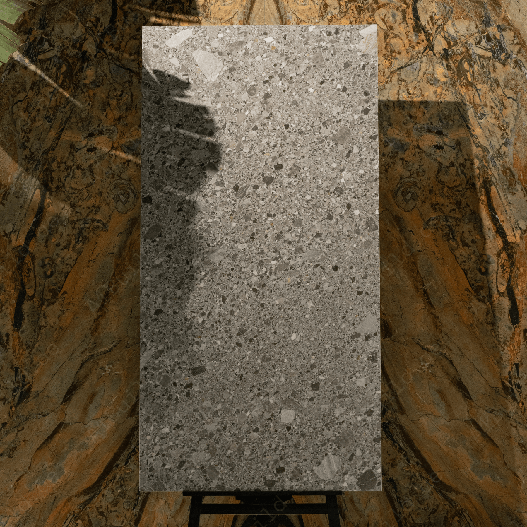 Cryston Stone porcelain tile 80x60cm 9mm thickness, natural stone look design, durable porcelain tile for modern floors and walls.