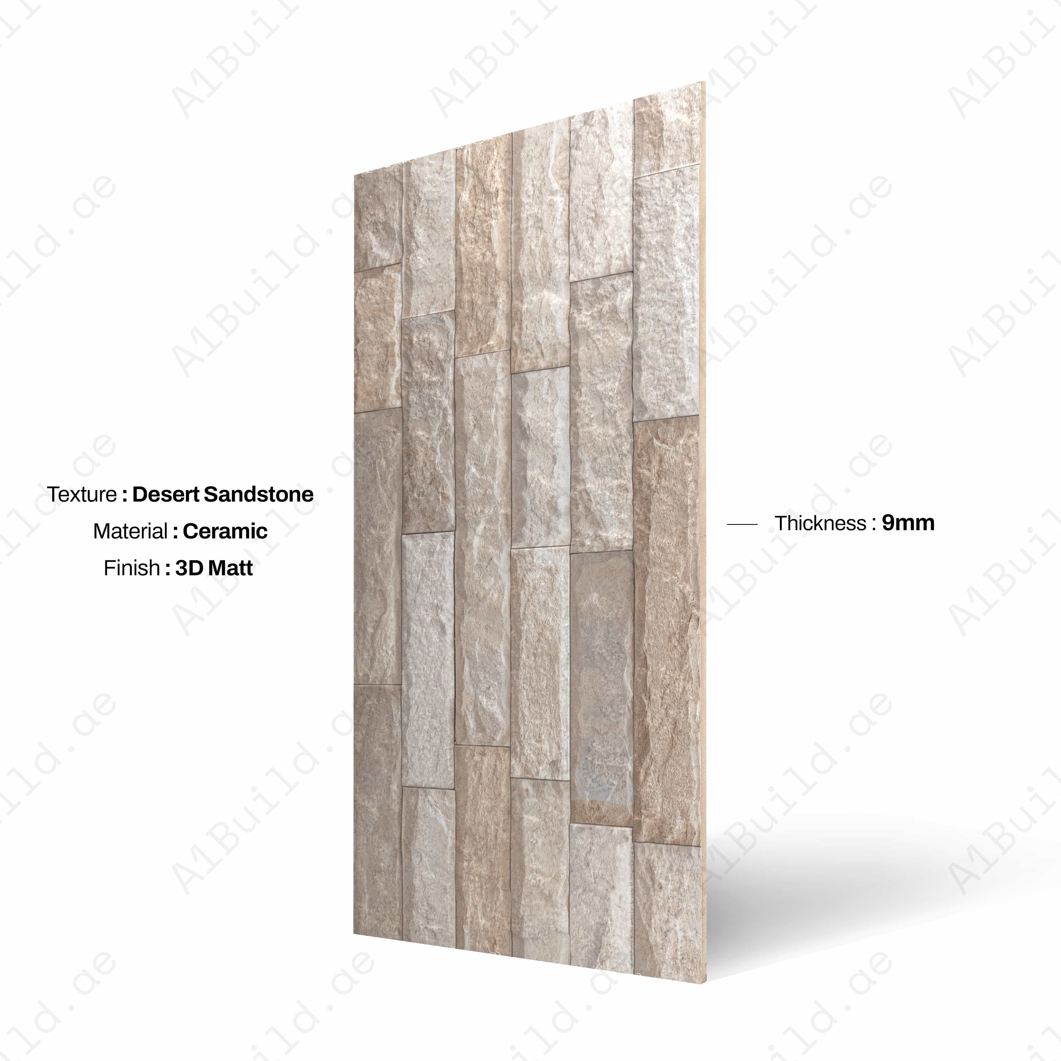 DELFOS CREAMA 30X60CM 09MM CERAMIC INDOOR OUTDOOR WALLS TILE-1